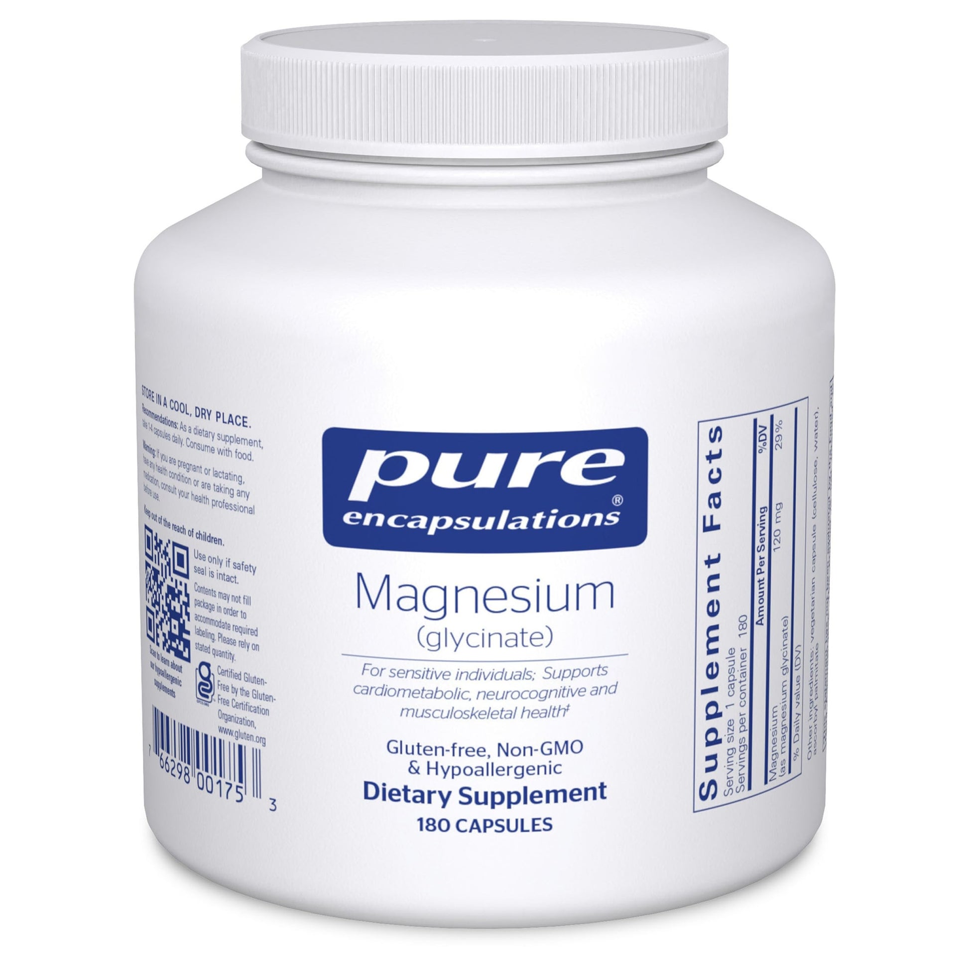 Pure Encapsulations Magnesium Glycinate Capsules 180 Count