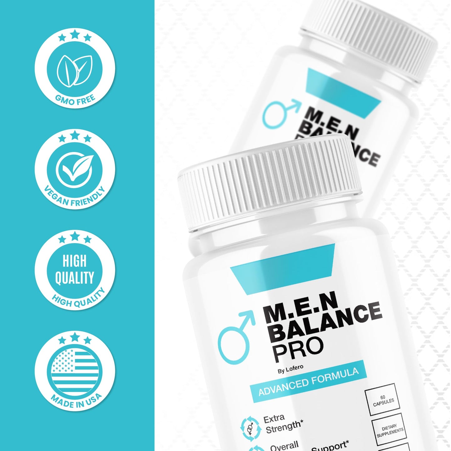 Lofero Men Balance Pro M.E.N Max Triple Action Formula Capsules 300 Count