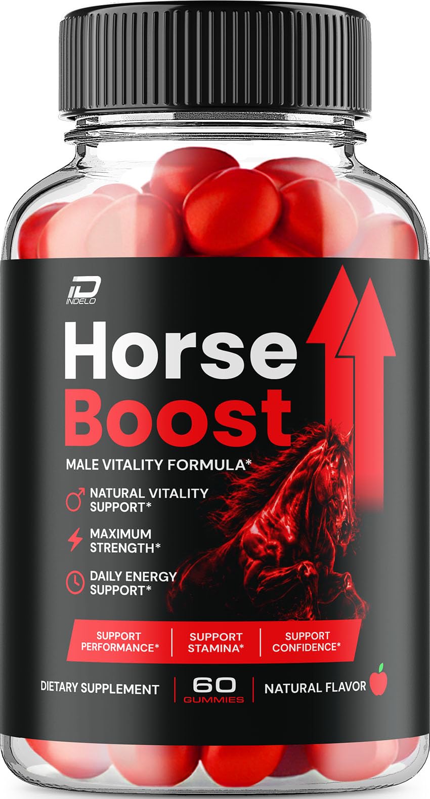 Indelo Horse Boost Gummy, 60 Count