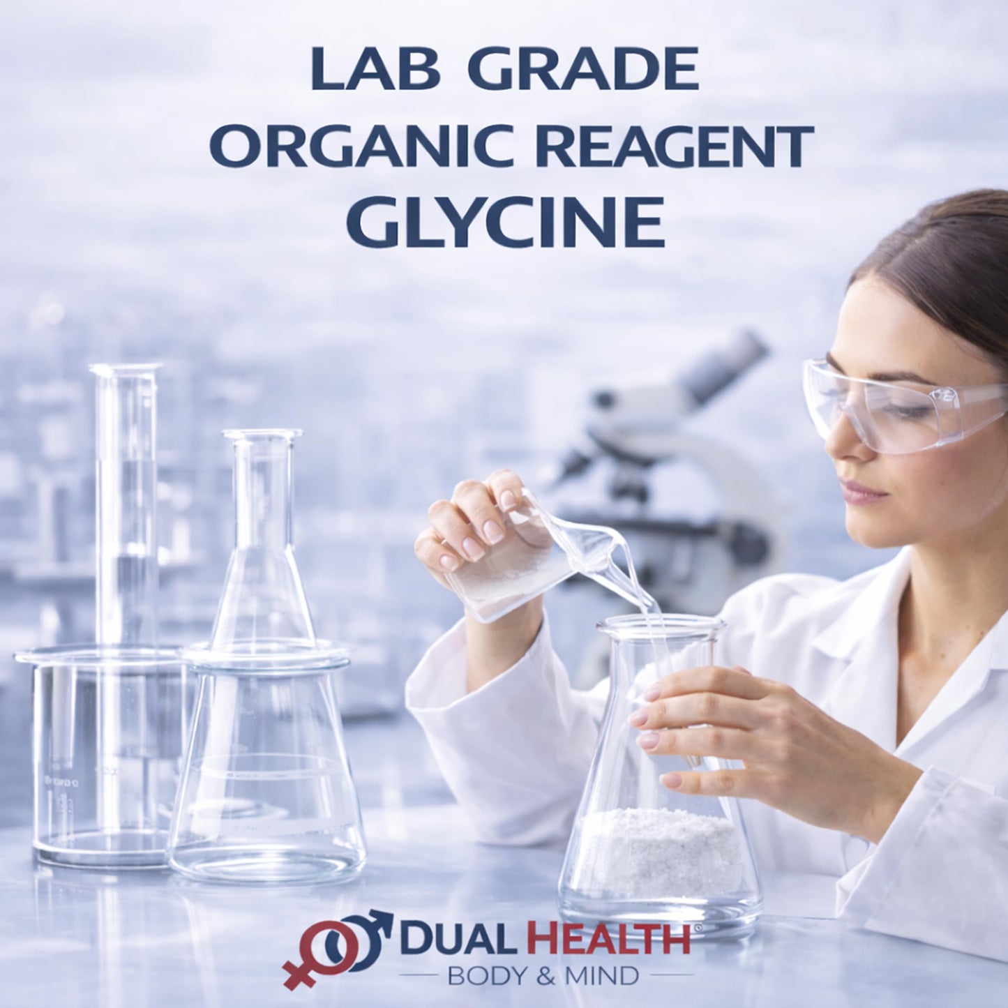Dual Health Body & Mind Glycine Powder, 4 oz