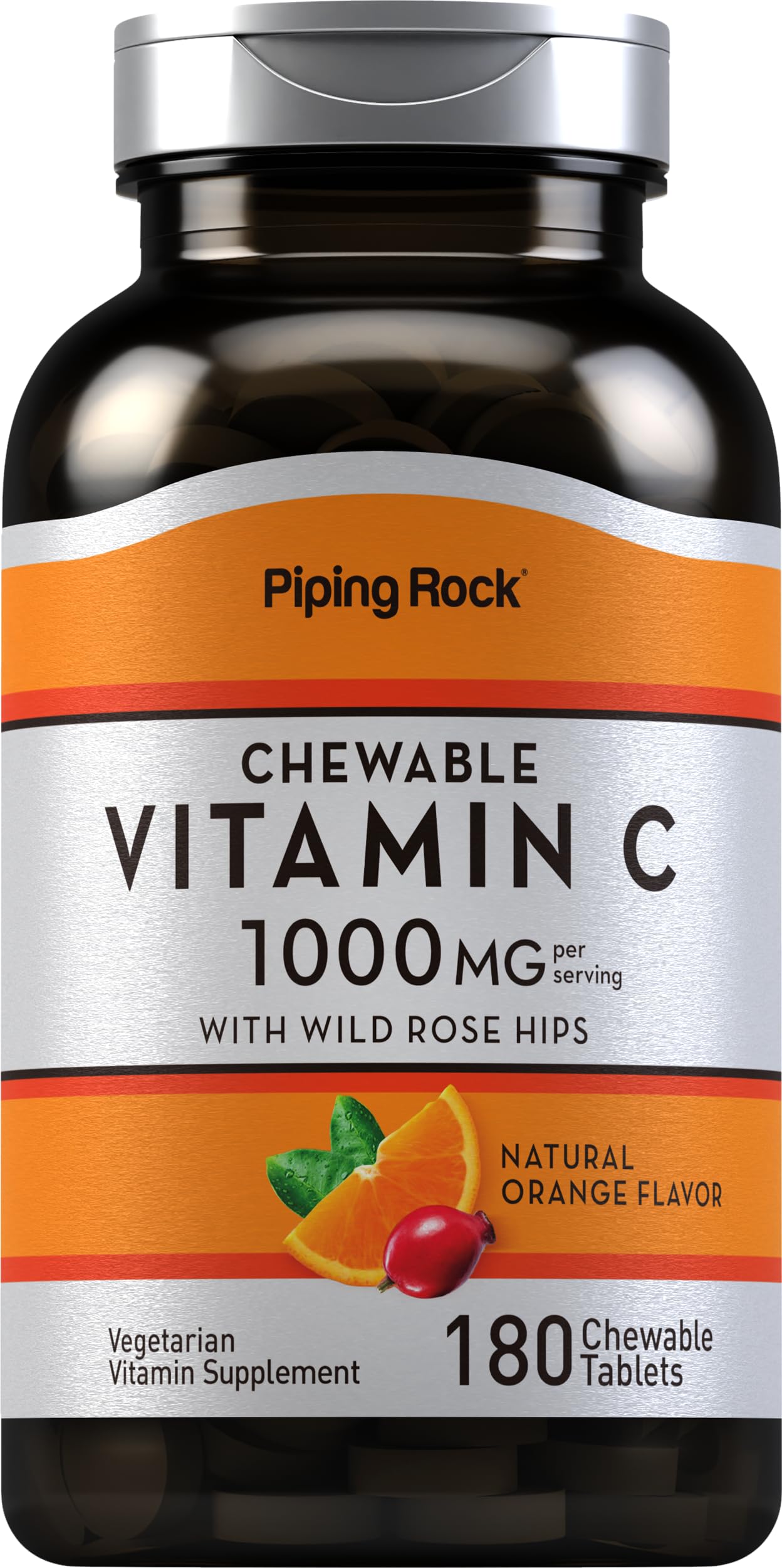Piping Rock Vitamin C 1000mg Tablet, 180 Count