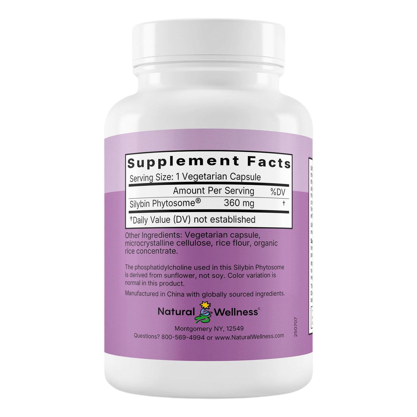 Natural Wellness UltraThistle Advanced Milk Thistle Supplement Capsules 90 Count