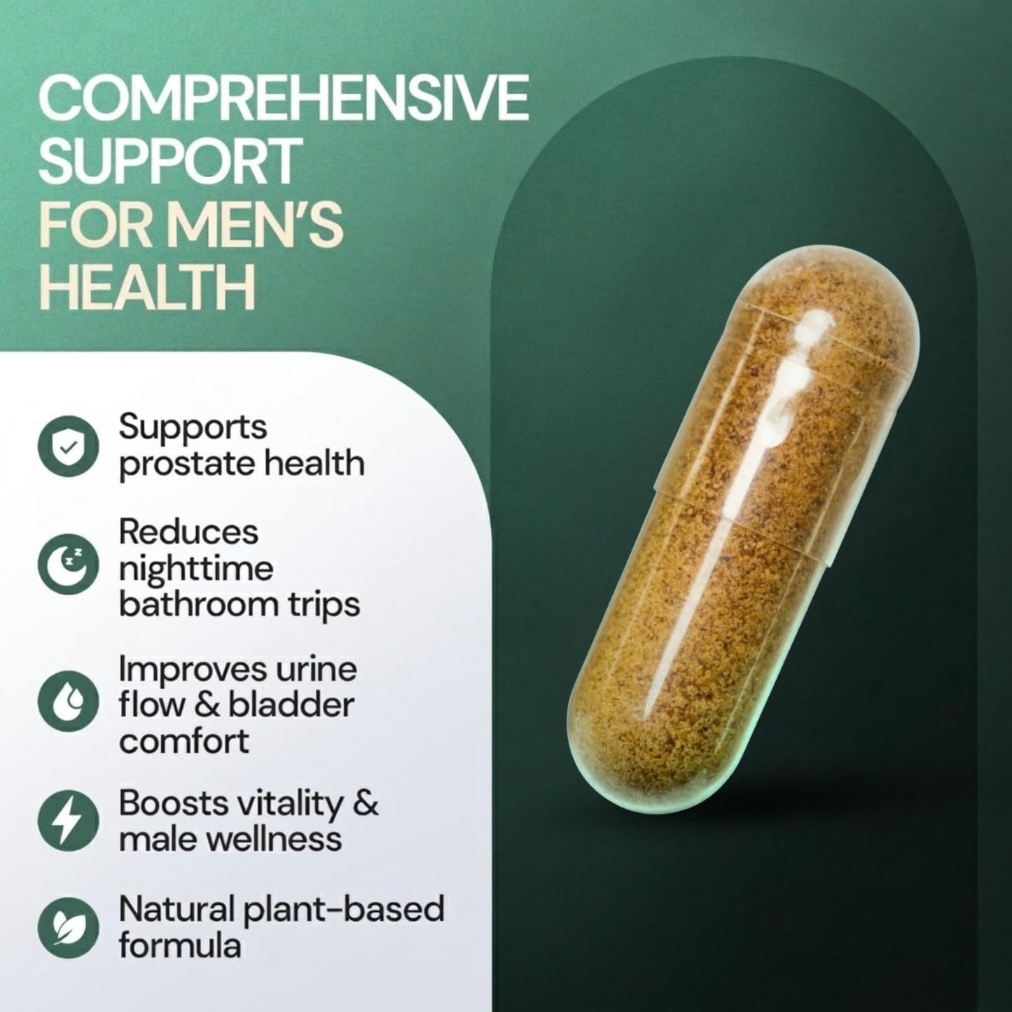 Body C.E.O. Saw Palmetto for Men 1500mg Capsules, 60 Capsules