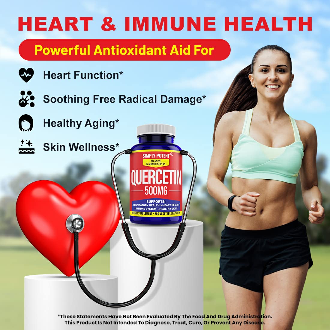Simply Potent Quercetin Capsules, 200 Capsules