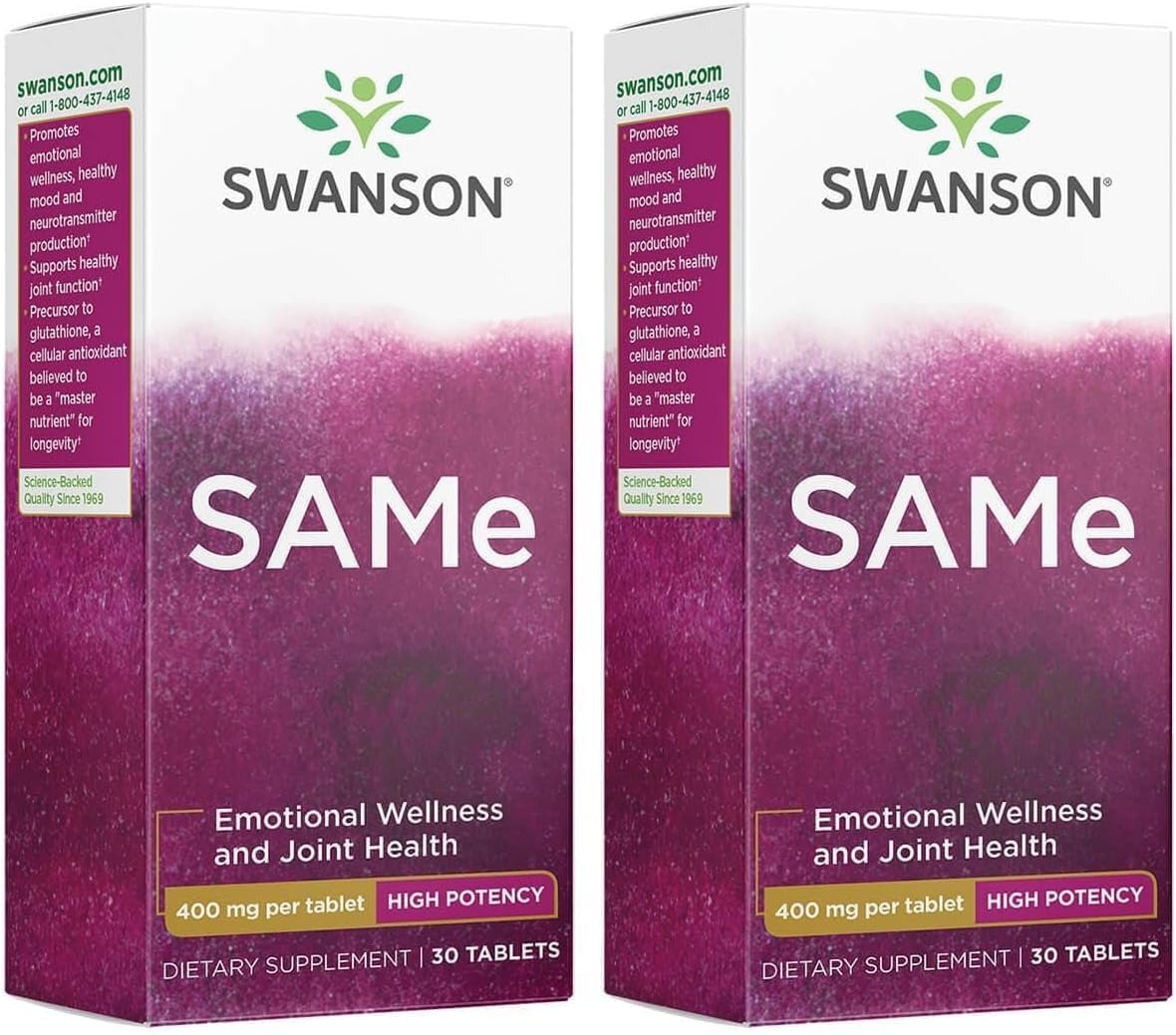Swanson Same High Potency 400 mg Tablets, 60 Count