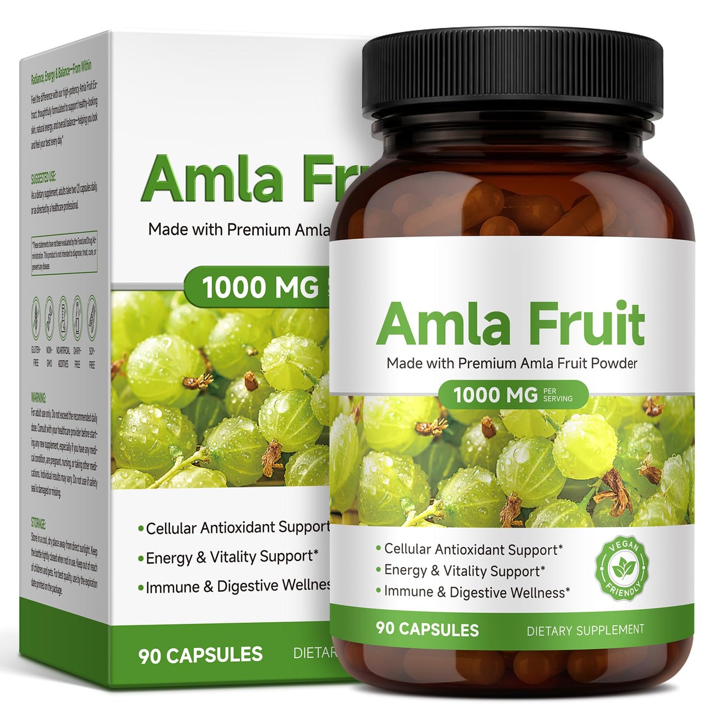 SHMEDIYU Amla Fruit Supplement 1000mg Capsule 90 Count