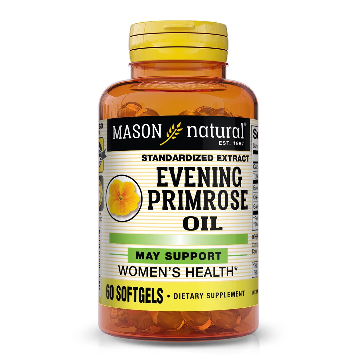 Mason Natural Evening Primrose Oil Woman Health Softgels, 60 Count