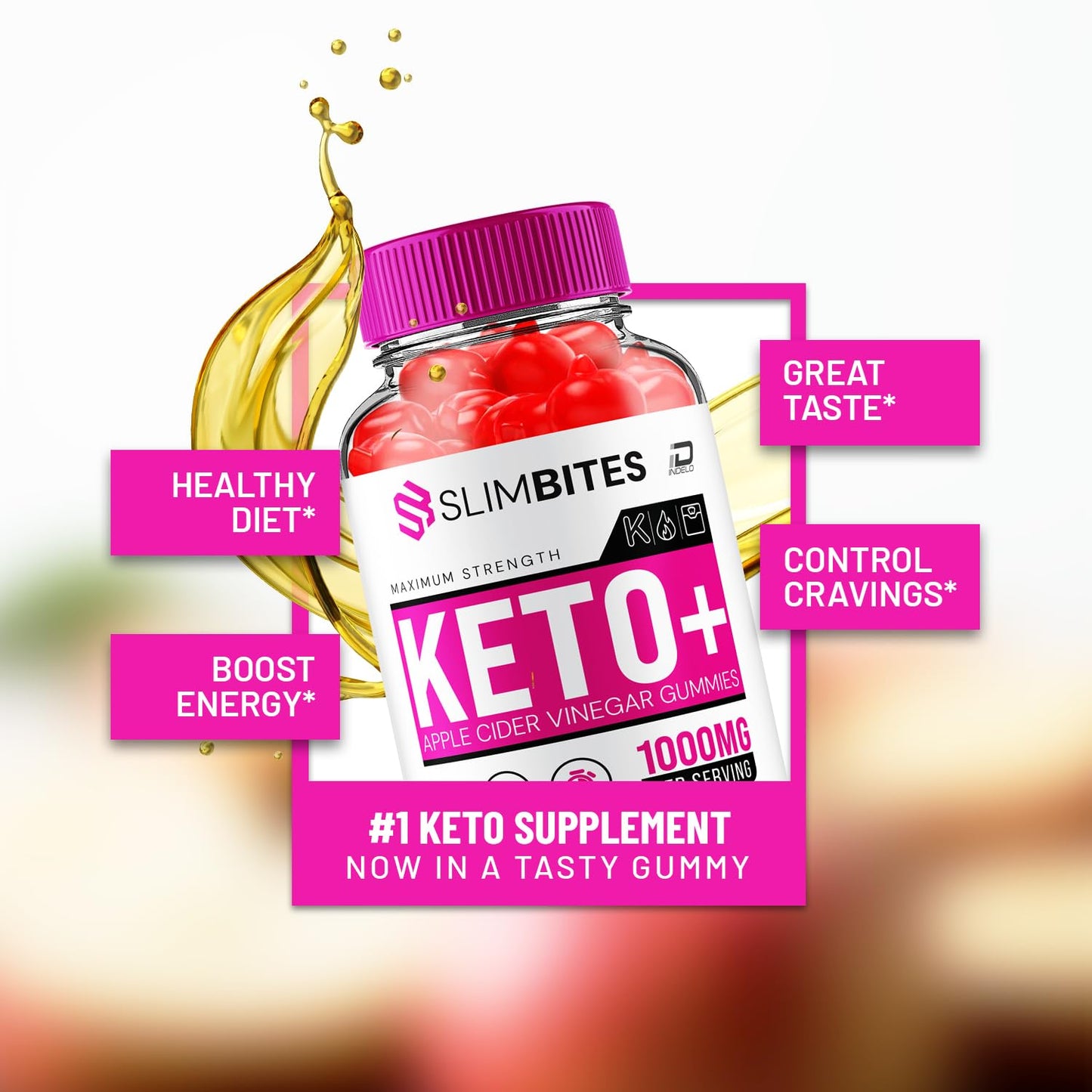 Indelo Slim Bites ACV 180 Gummies
