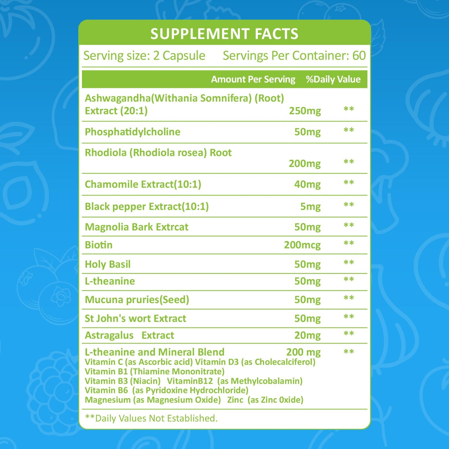 KUAFLY Cortisol Reducer Capsules 120