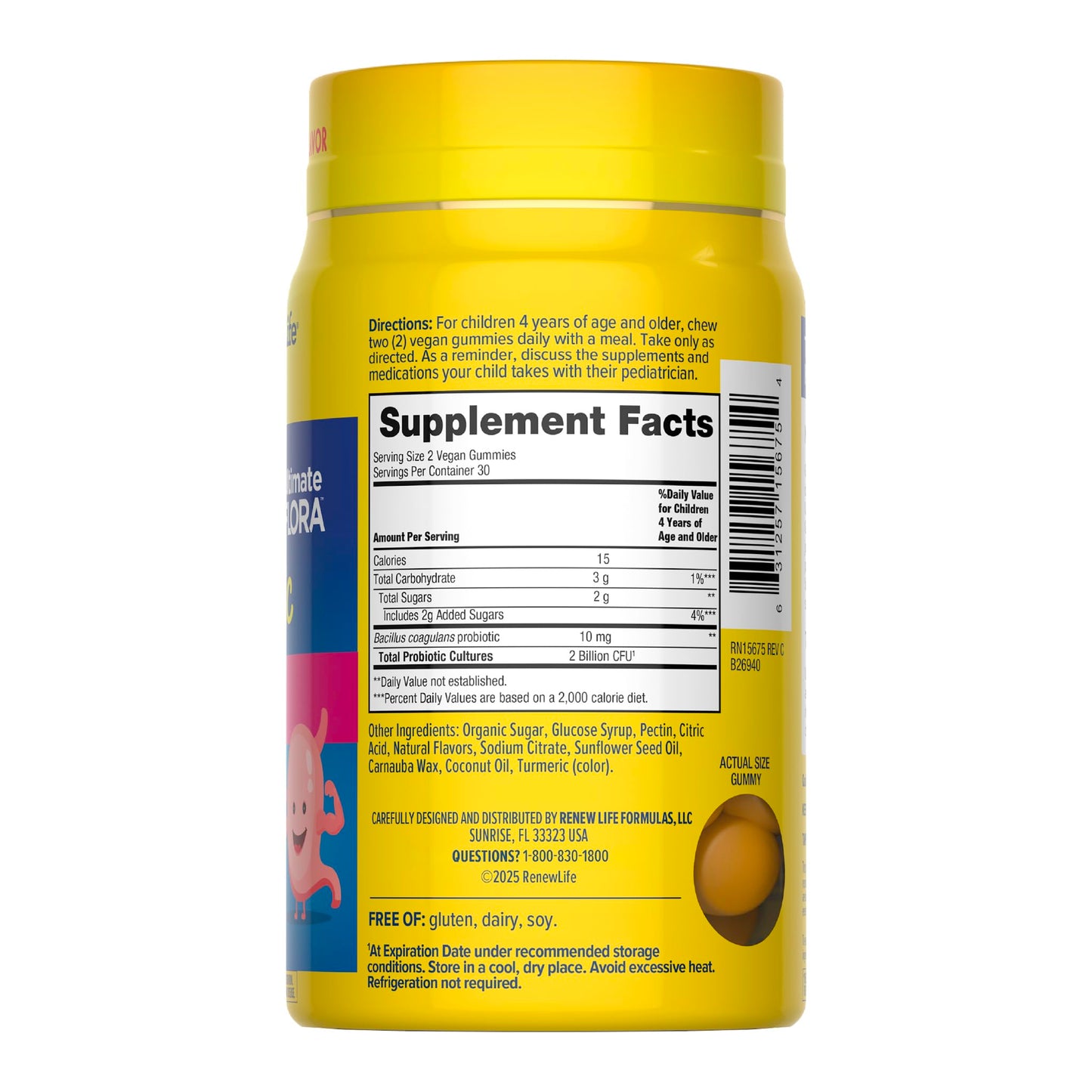 Renew Life Kids Probiotic Gummies 60 Count
