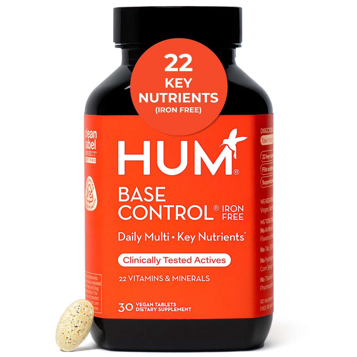 HUM Base Control Multivitamin for Women Tablets, 30 Count