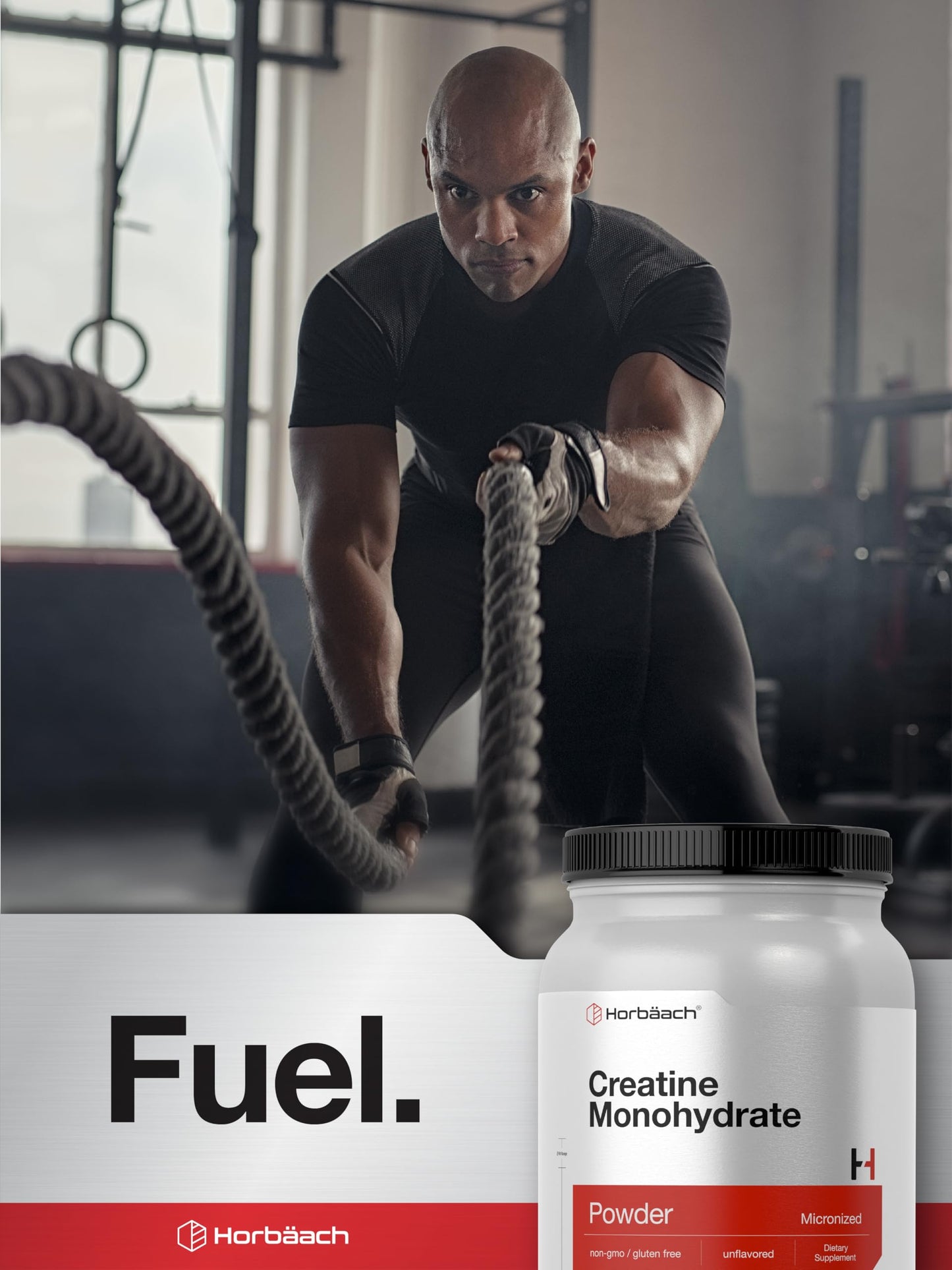Horbäach Creatine Monohydrate Powder 35.2 oz