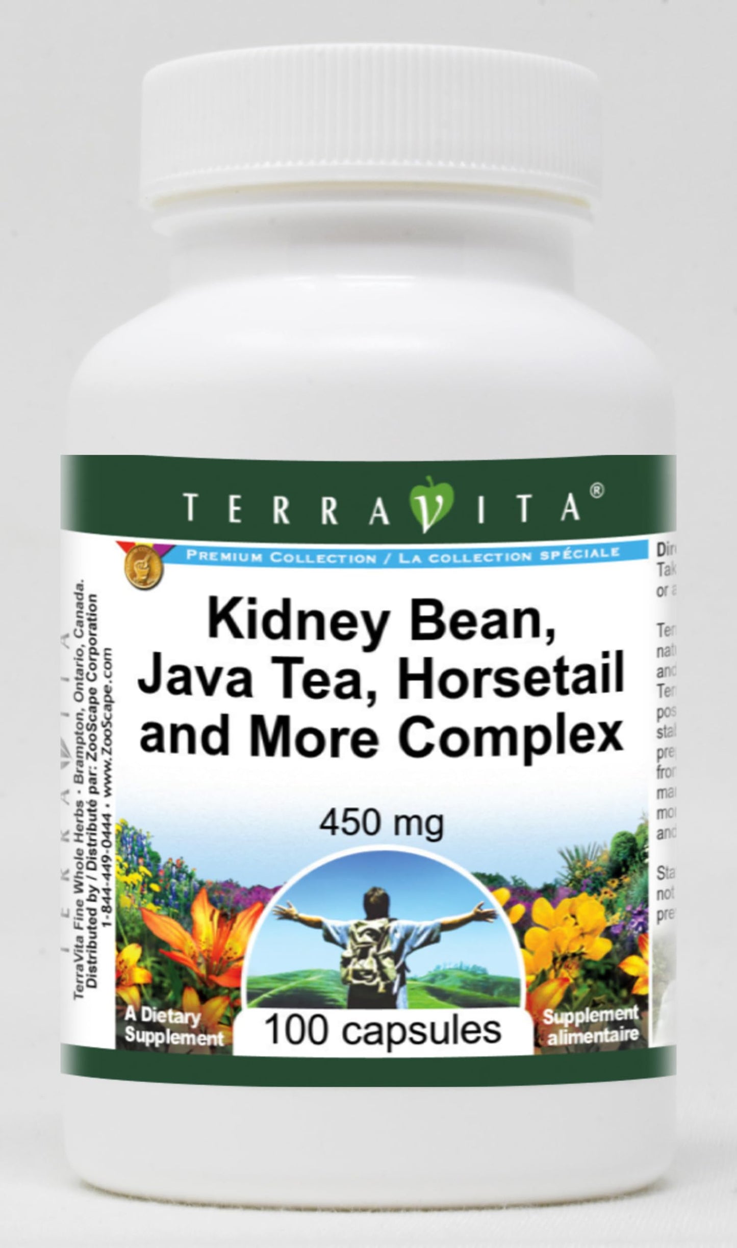 Terravita Kidney Bean, Java Tea, Horsetail and More Complex - 450 mg, Capsules, 300 Count