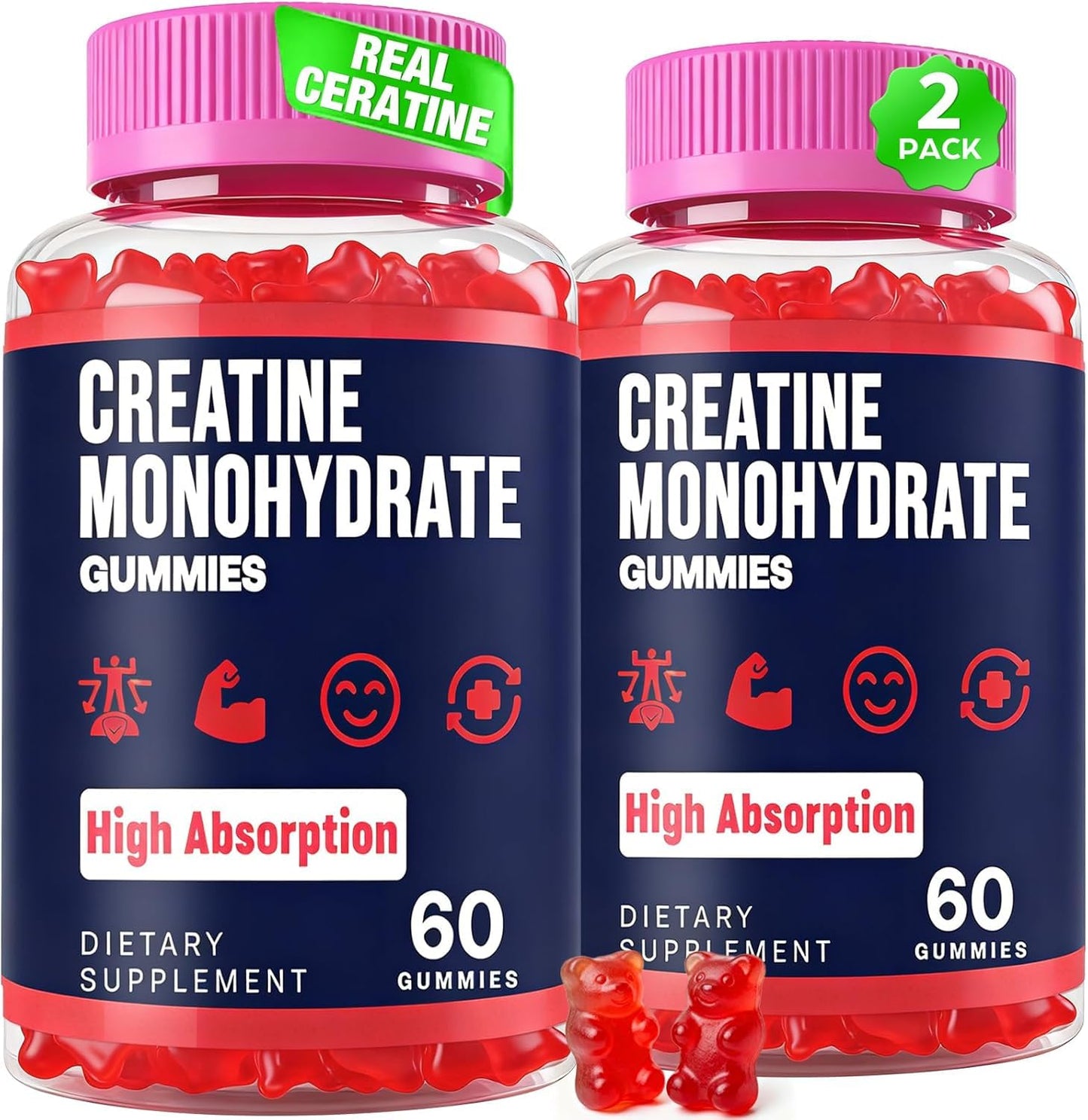 Trupretty Creatine Monohydrate Gummies, 120 Gummies