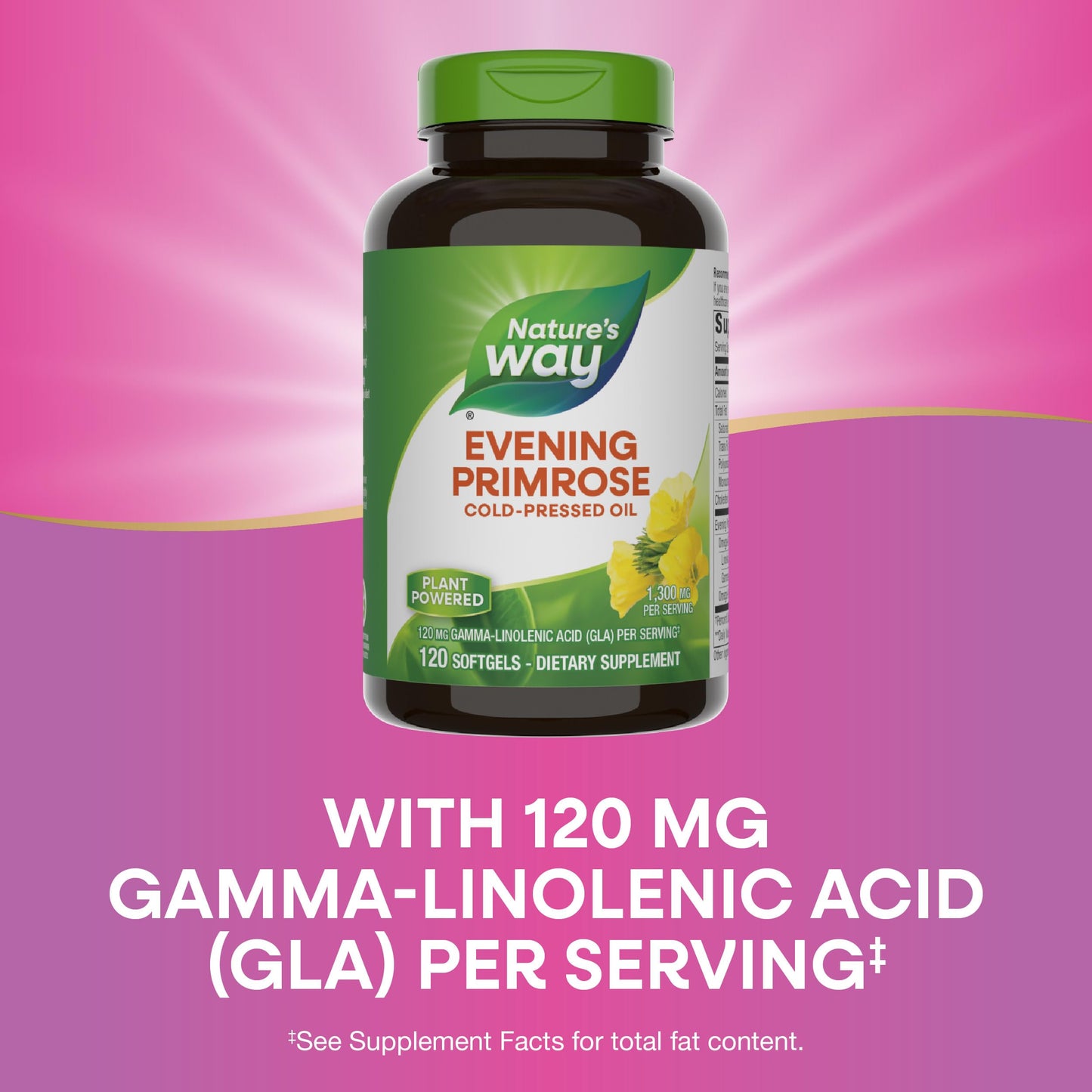 Nature's Way Evening Primrose Oil Softgels 120 Count