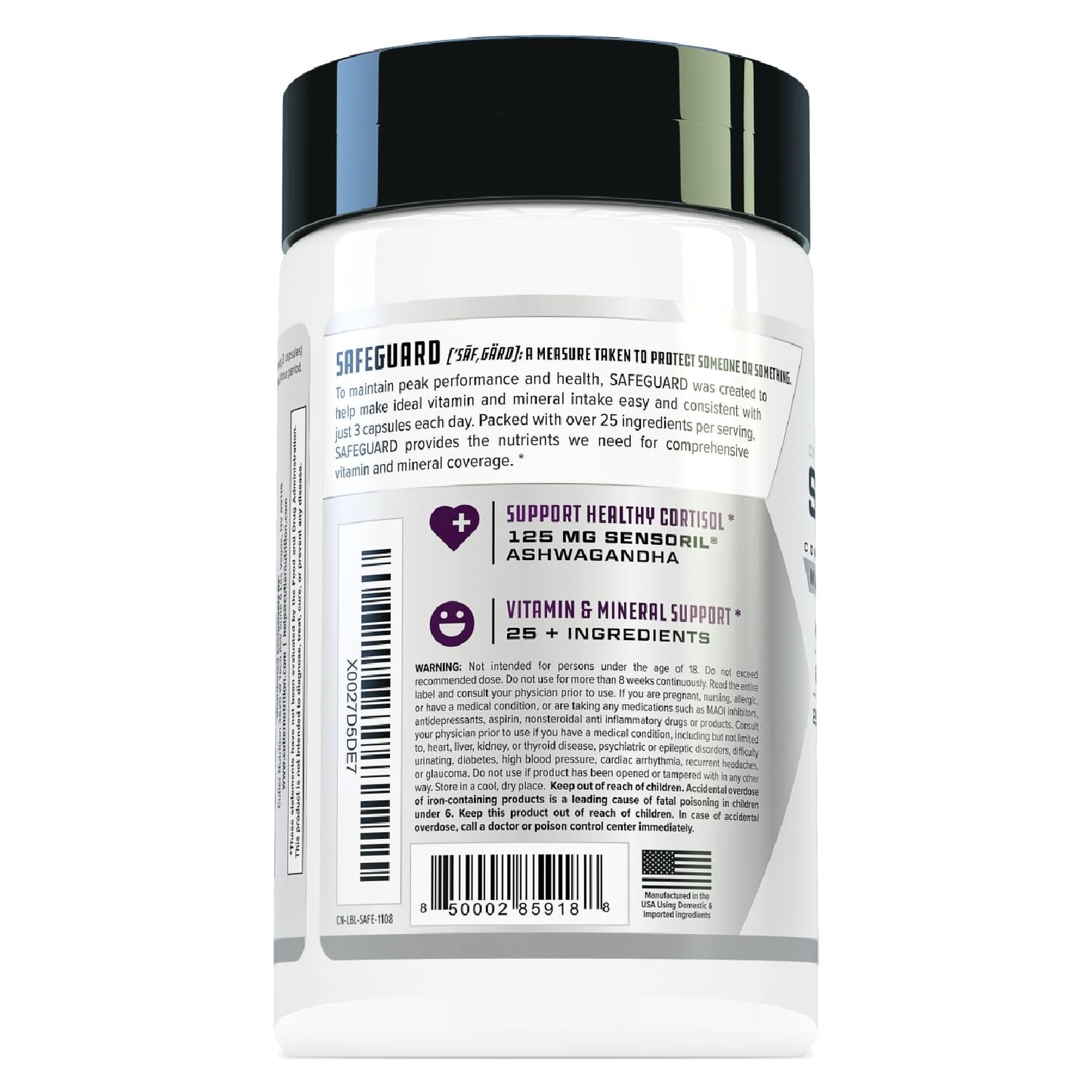 Cutler Nutrition SafeGuard High Potency Multivitamin for Adults, Tablet, 90 Count