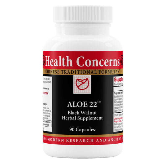 Health Concerns Aloe 22 Digestive Support & Intestinal Cleanse Capsules 90 Count