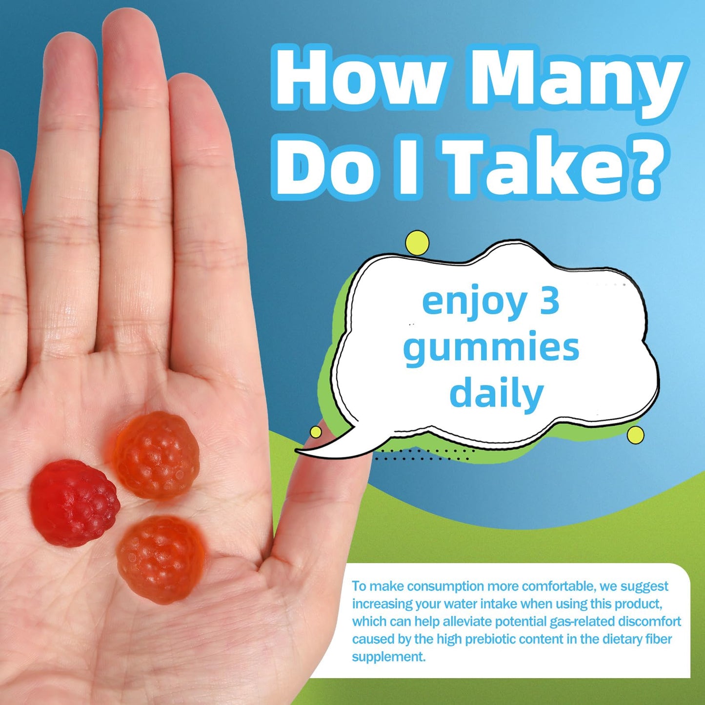 AFXMATE Fiber Supplement Gummies, 120 Count