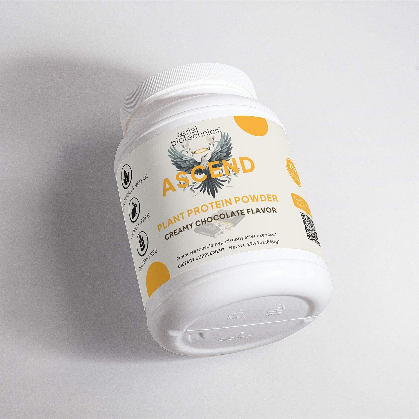 Aerial Biotechnics ASCEND Plant Protein Powder (Chocolate), 29.99