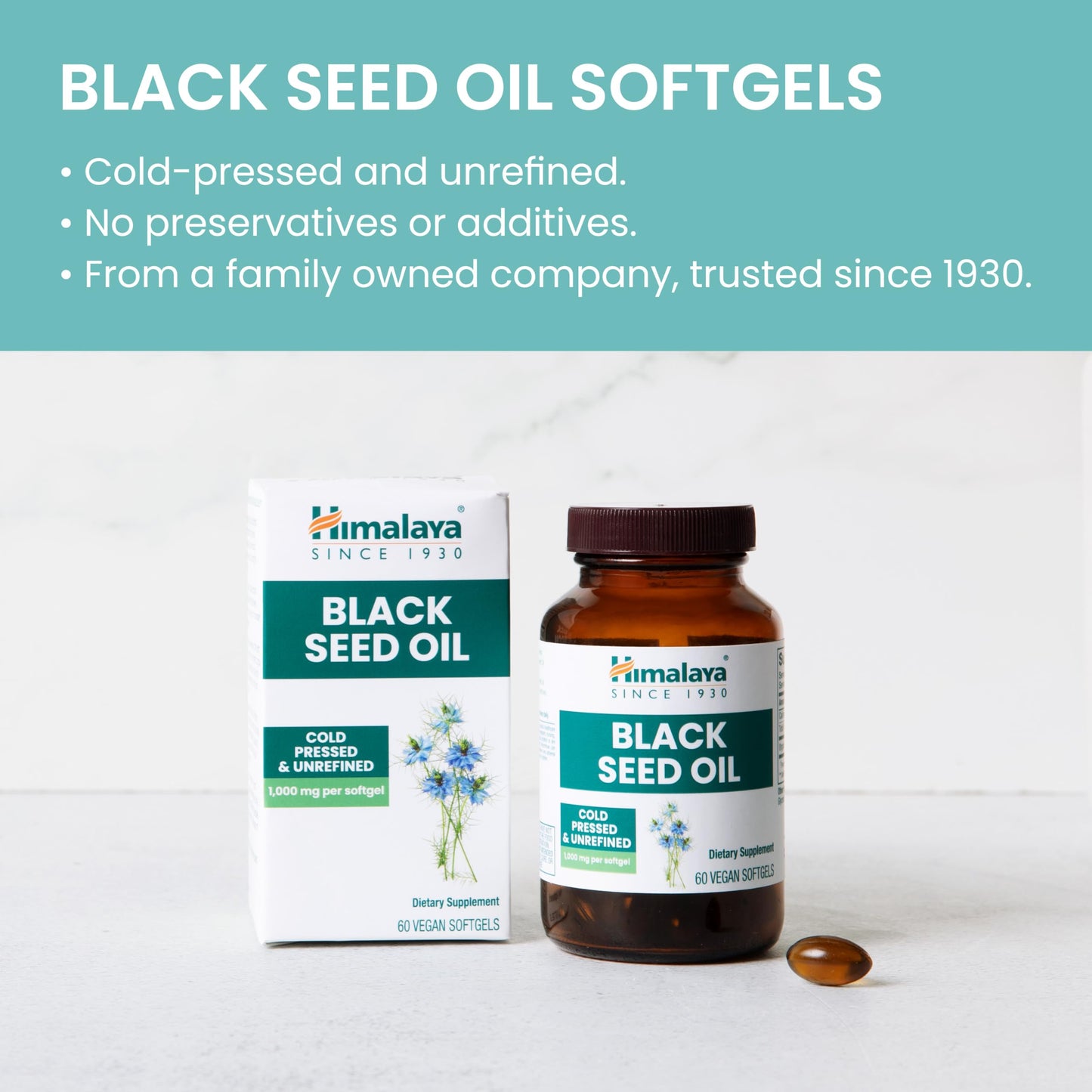 Himalaya Black Seed Oil Softgel, 60 Softgels
