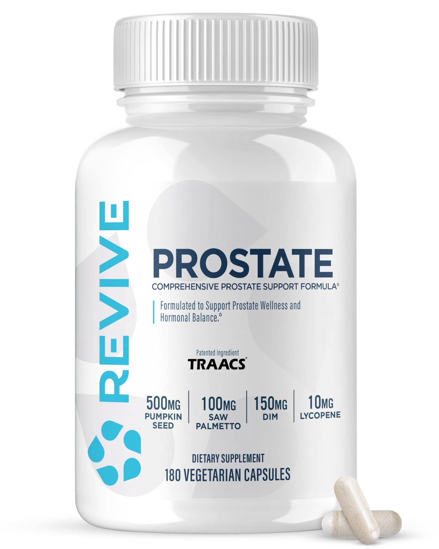 Revive Prostate Supplements for Men Capsules 180 Count