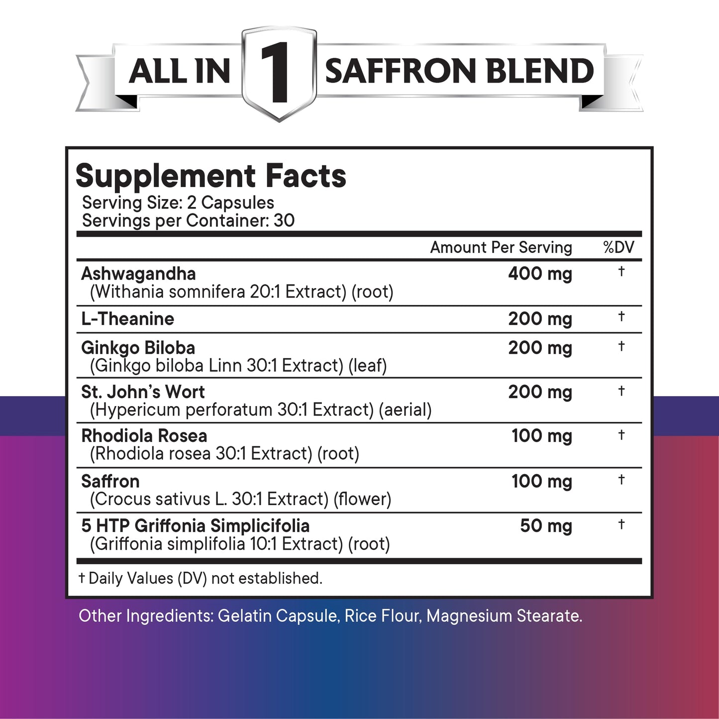 NEW AGE Saffron Supplements with Ashwagandha Capsules, 60 Count