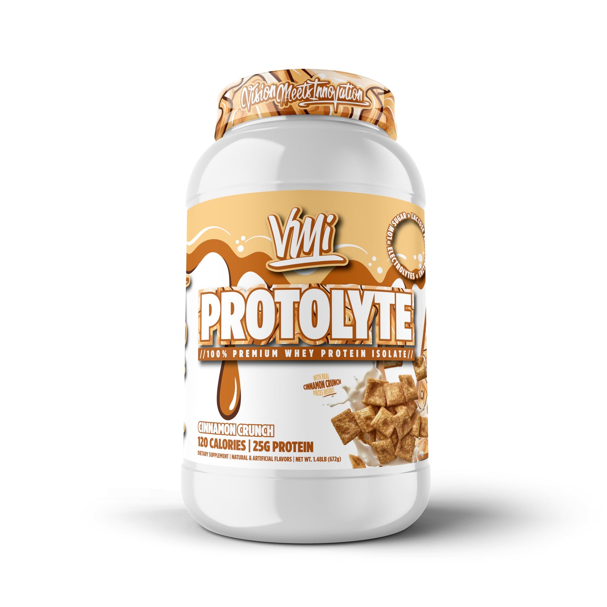 VMI Sports ProtoLyte Whey Isolate Protein Powder Cinnamon Crunch, 1.6 lb