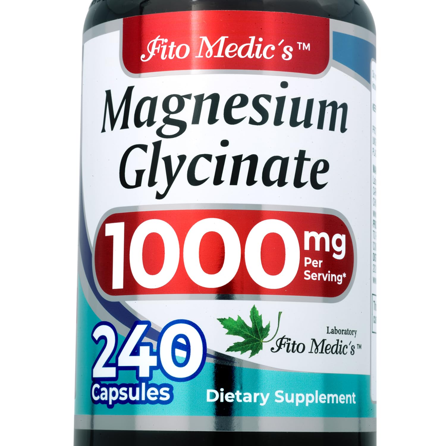 FITO MEDIC'S Magnesium Glycinate Supplement Capsule, 1 Count