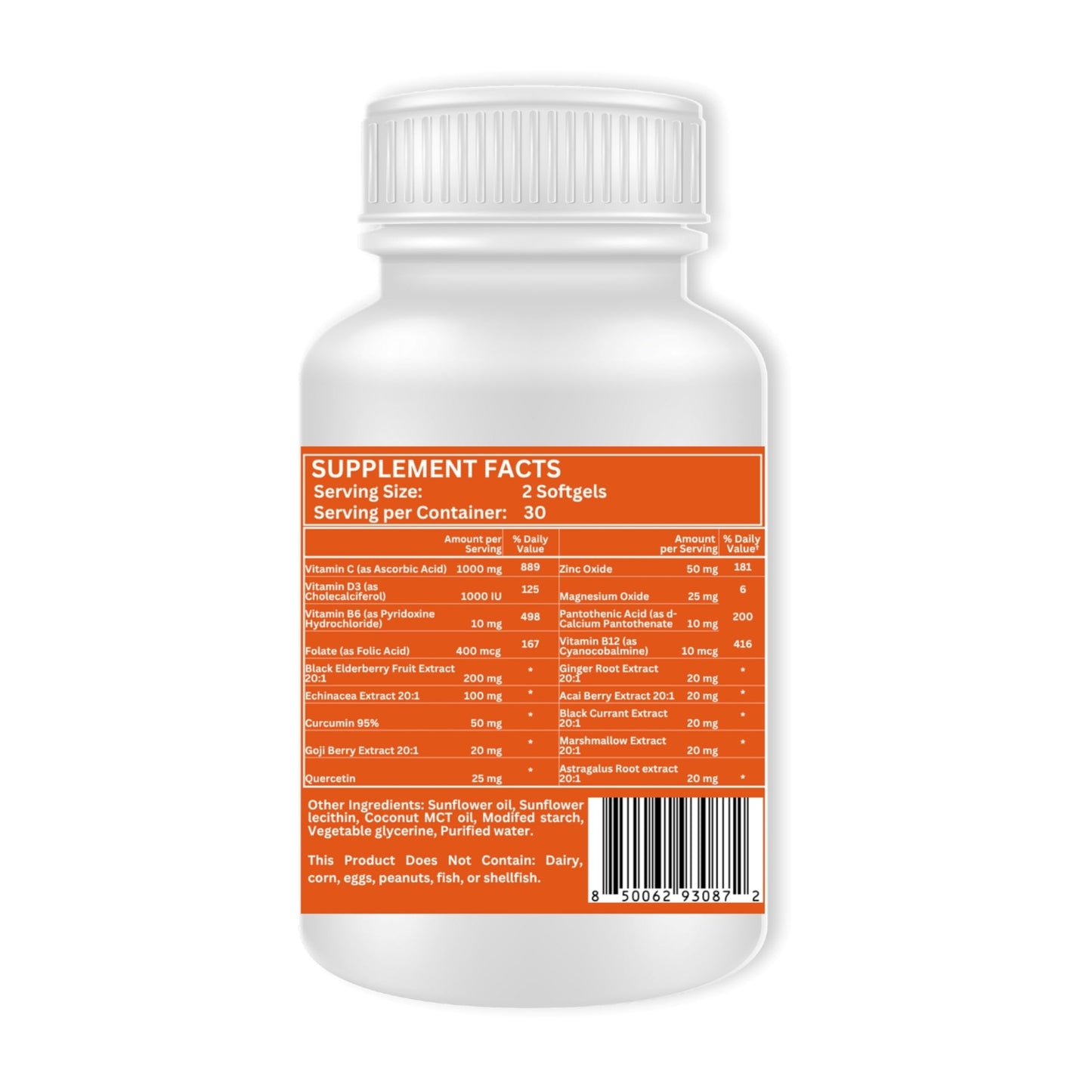 Nikoni Vegan Liposomal Immune Support Softgels, 60 Softgels