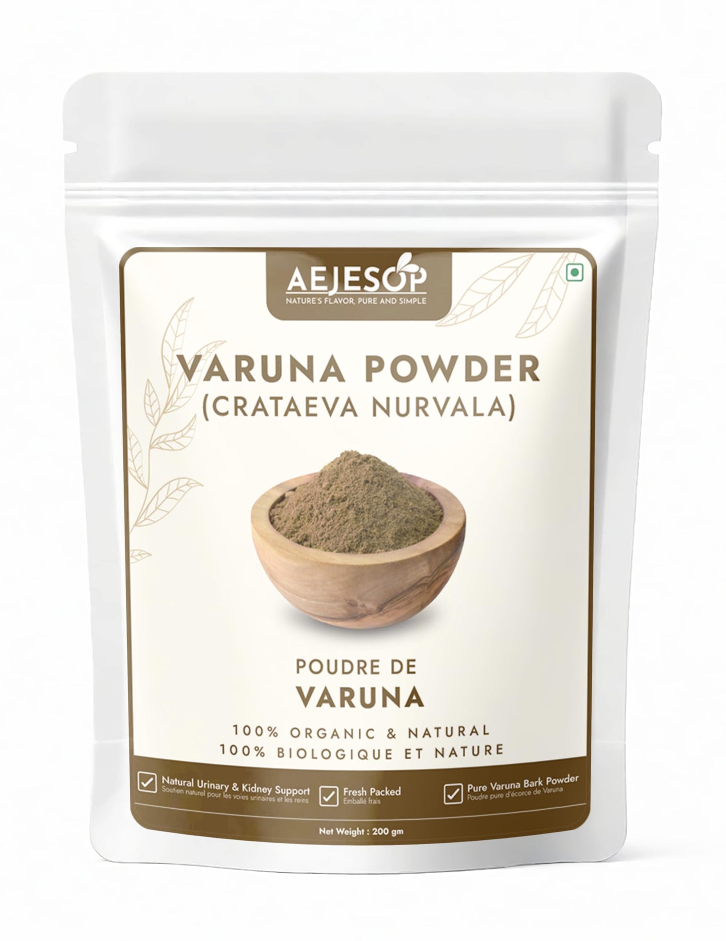 AEJESOP Varuna Powder 7 oz Organic Crataeva Nurvala Bark Natural Urinary and Kidney Support Supplement