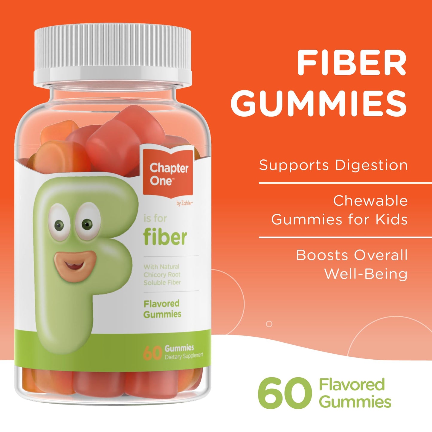 Zahler Chapter One Fiber Gummies Gummy 60 Count