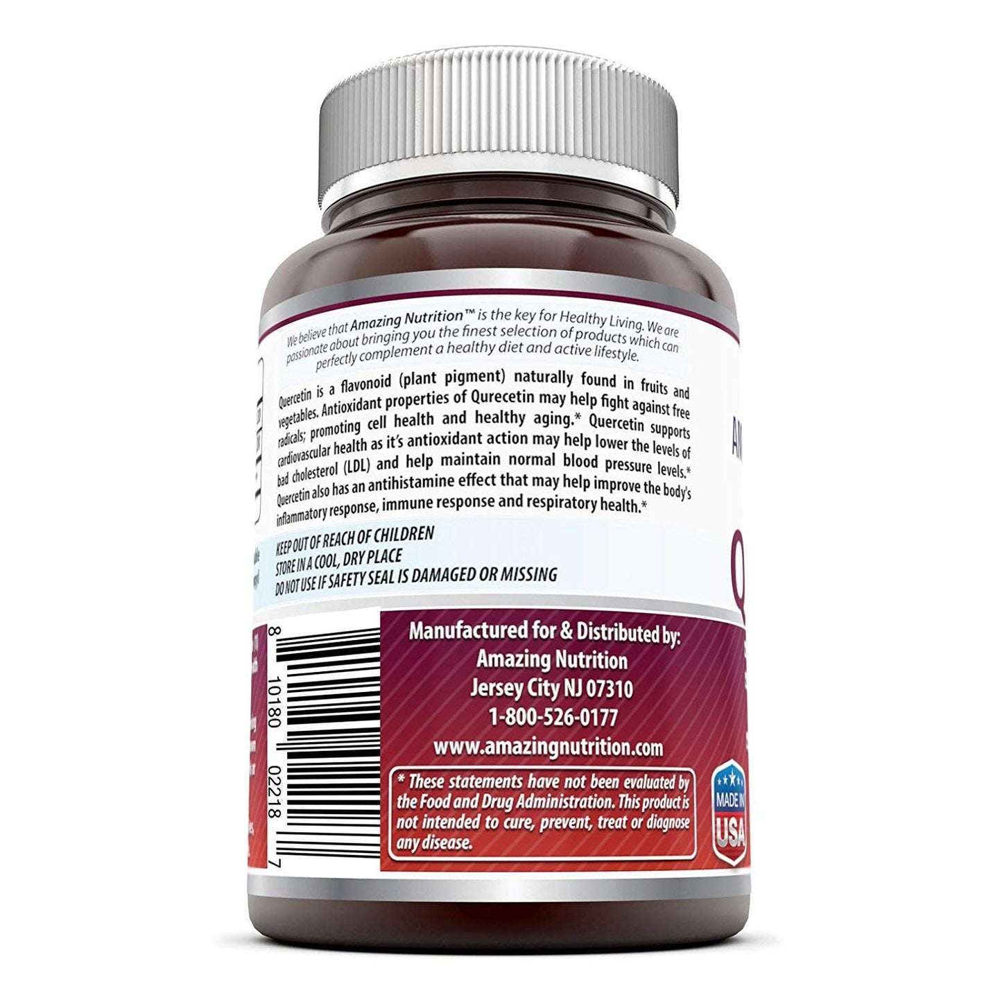 Amazing Formulas Quercetin 500 Mg Capsules, 120 Capsules