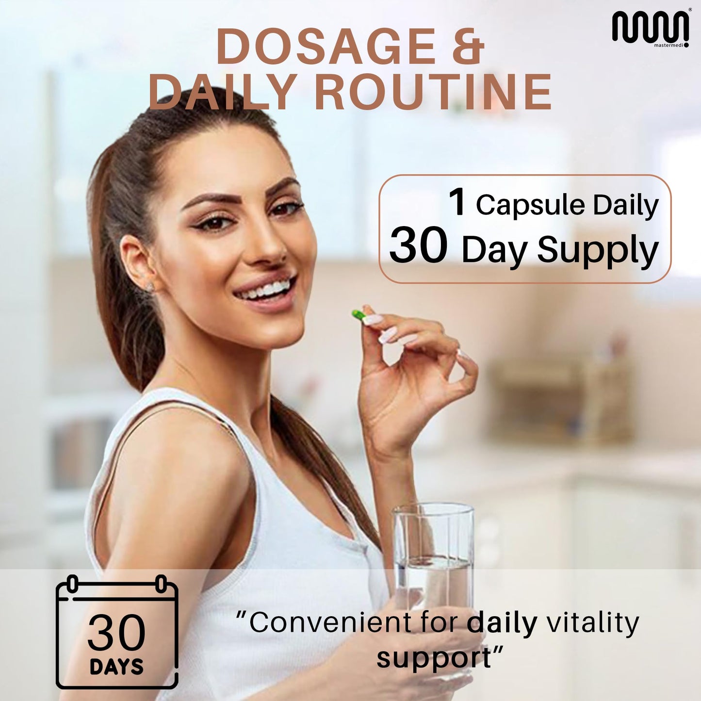MasterMedi Shilajit 500mg Himalayan Extract Standardized to Fulvic Acid Energy, Stamina & Vitality Support, 30 Capsules