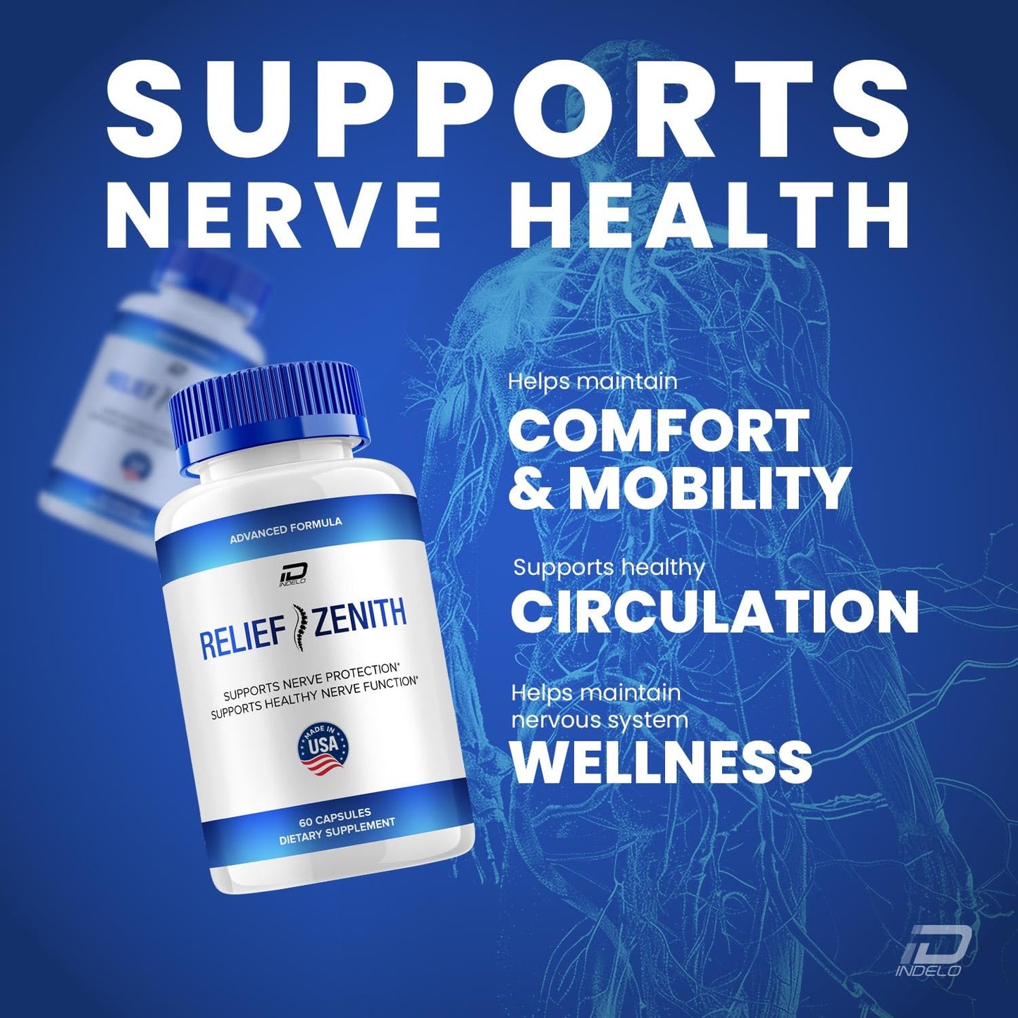 Indelo Relief Zenith Capsules 180 Capsules