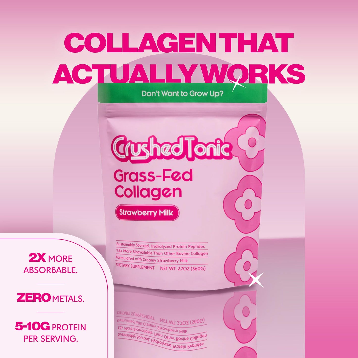 Crushed Tonic Korean Beauty Collagen Powder (Powder, 5.29 oz)