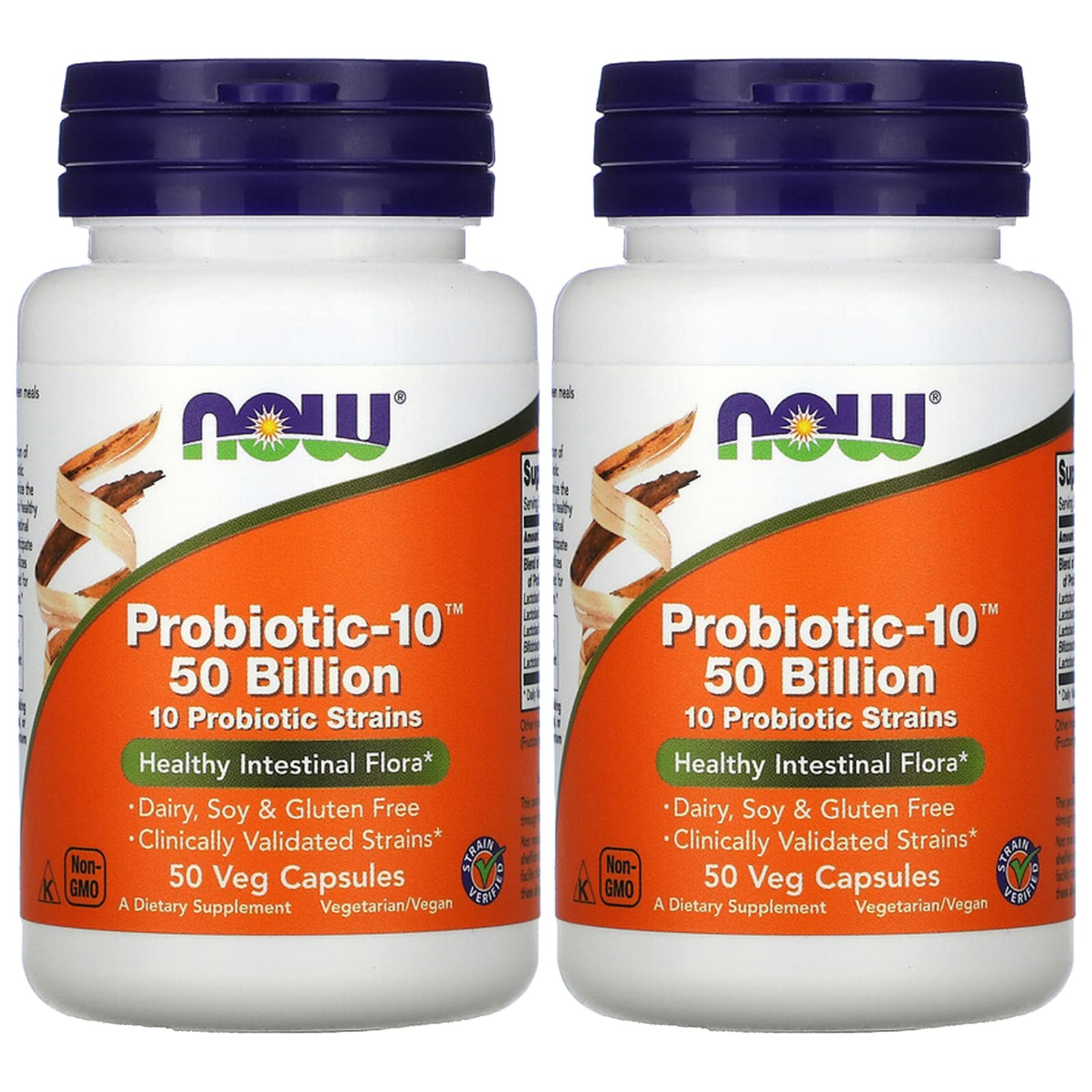 NOW Foods Probiotic10 50 Billion Capsules 100