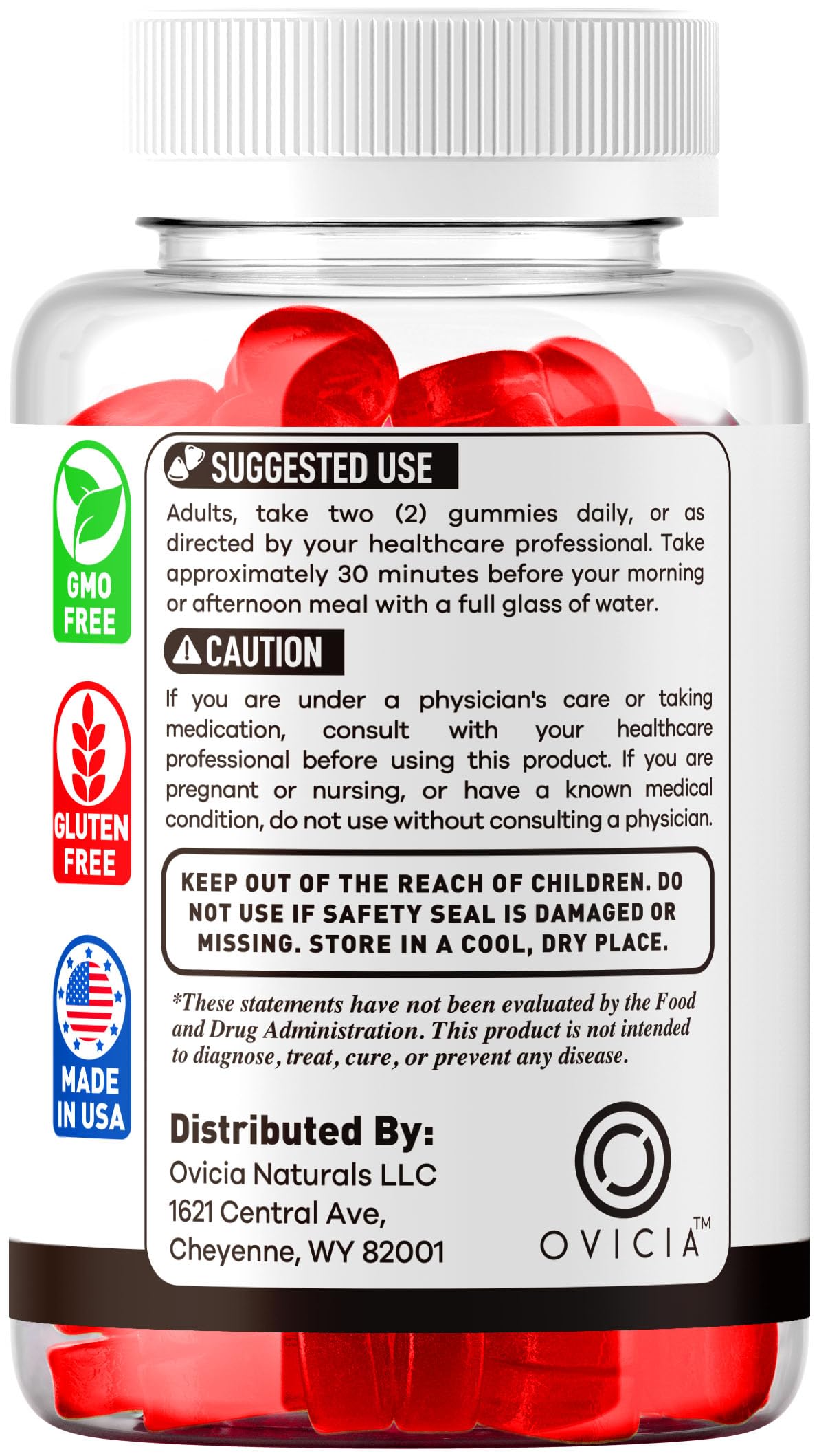 OVICIA Slim Laboratory Gummies 120 Gummies