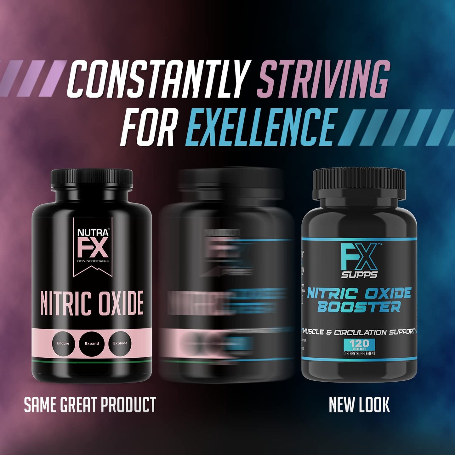 FXSUPPS Nitric Oxide Booster Capsules, 720 Capsules