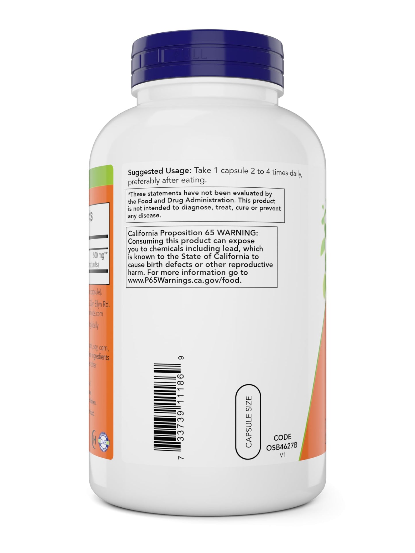 NOW Foods Cayenne 500 mg Capsules, 360 Veg Capsules