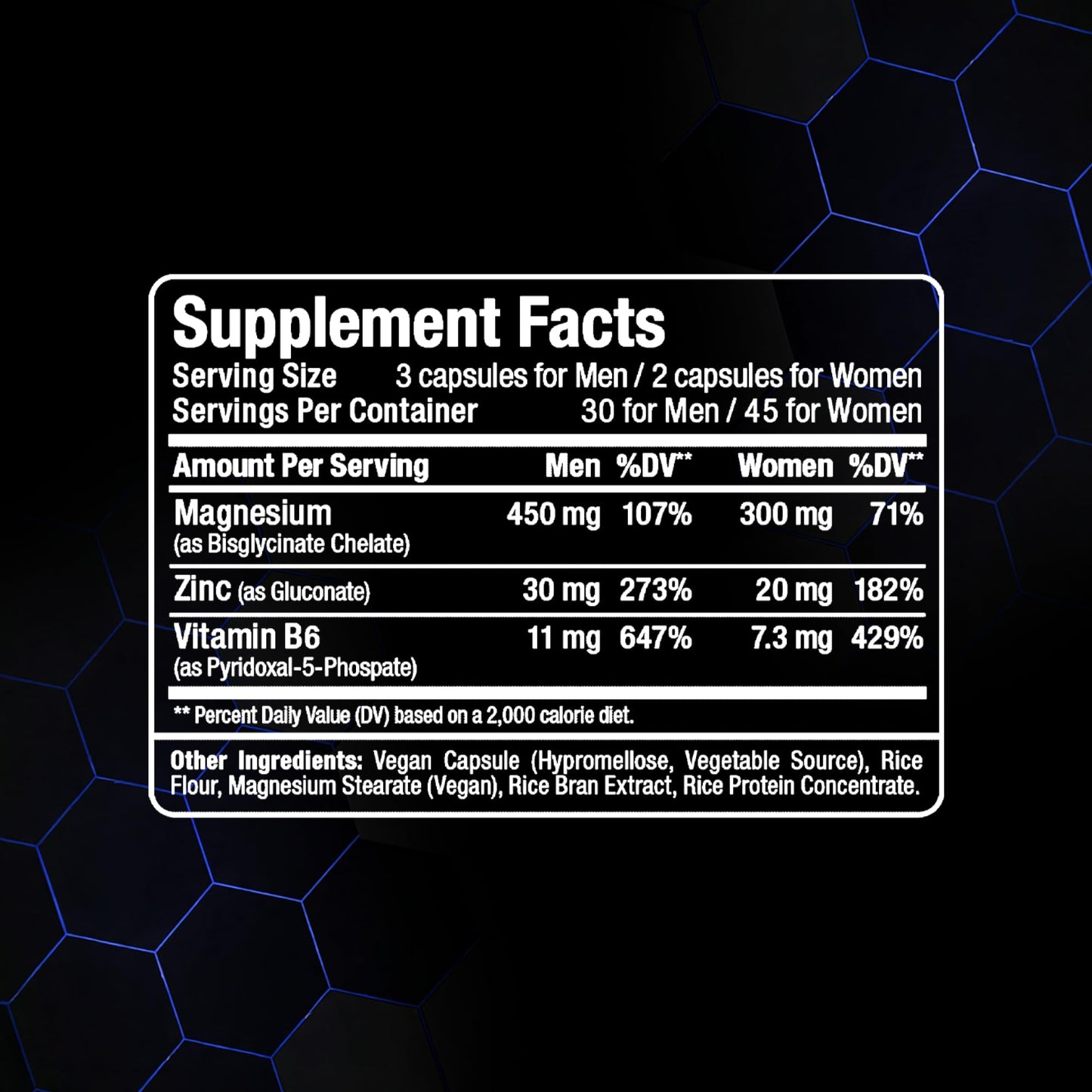 ALLMAX ZMX2 Zinc Magnesium Vitamin B6 Capsules, 90 Count