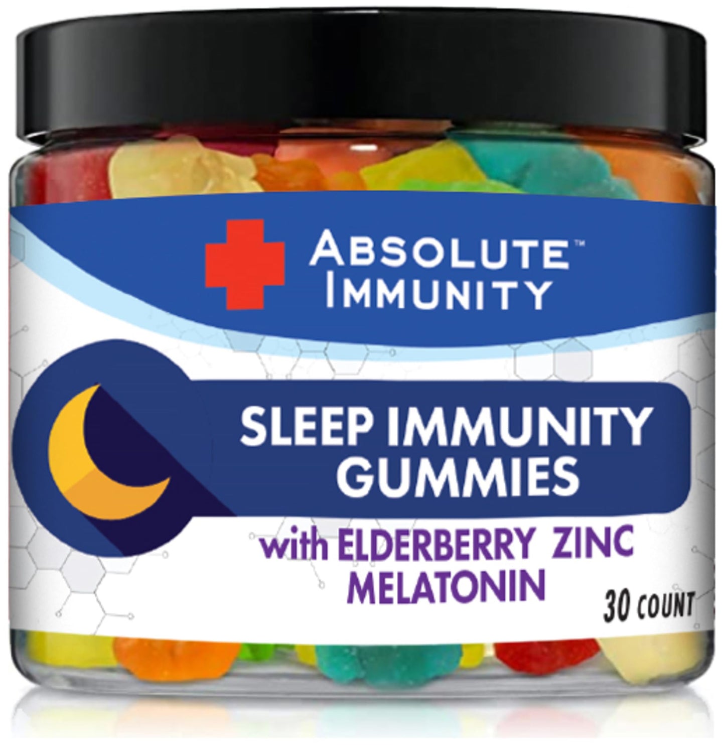 Absolute Nutrition Absolute Immunity Zinc and Elderberry Sleep with Melatonin Gummies 30 Count