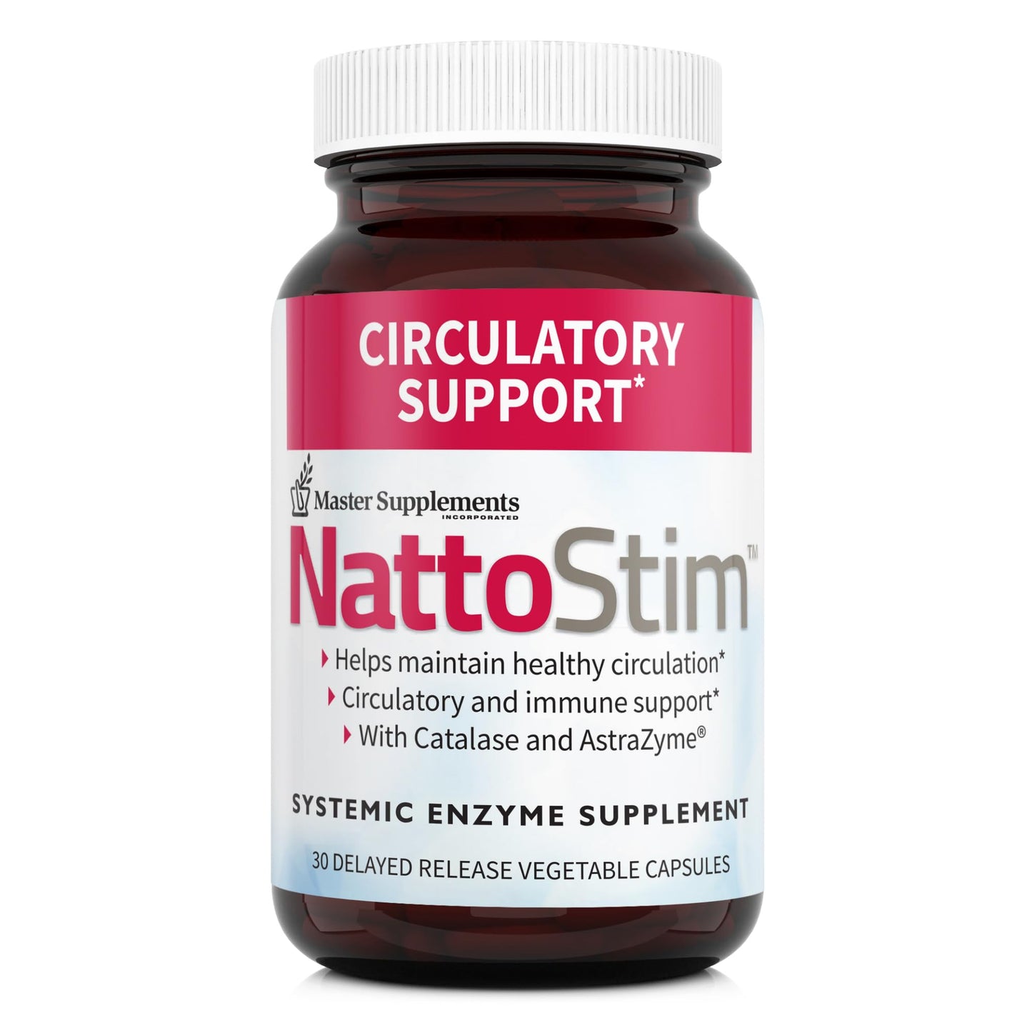 NattoStim Master Supplements NattoStim Delayed Release Vegetable Capsules 1 Count