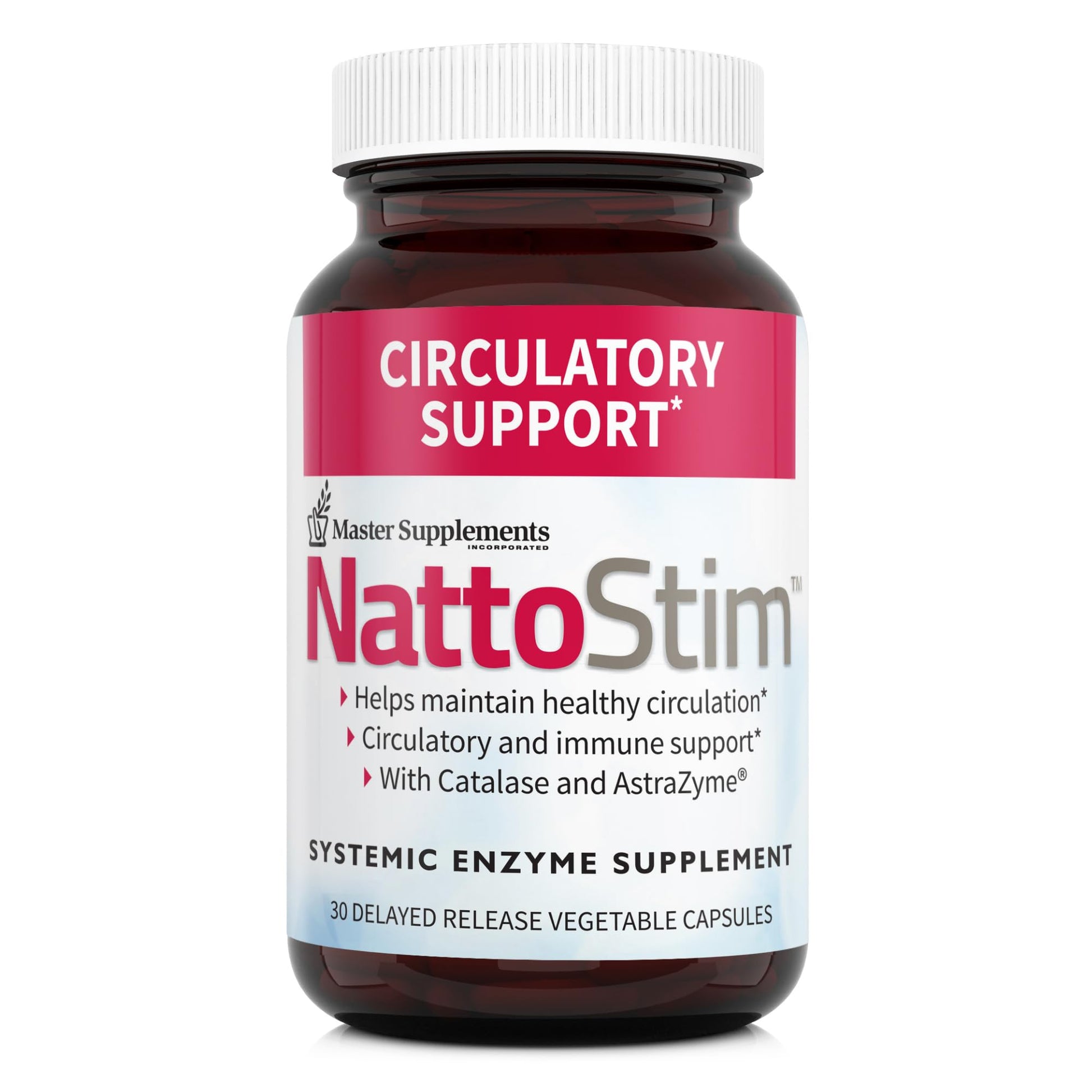 NattoStim Master Supplements NattoStim Delayed Release Vegetable Capsules 1 Count