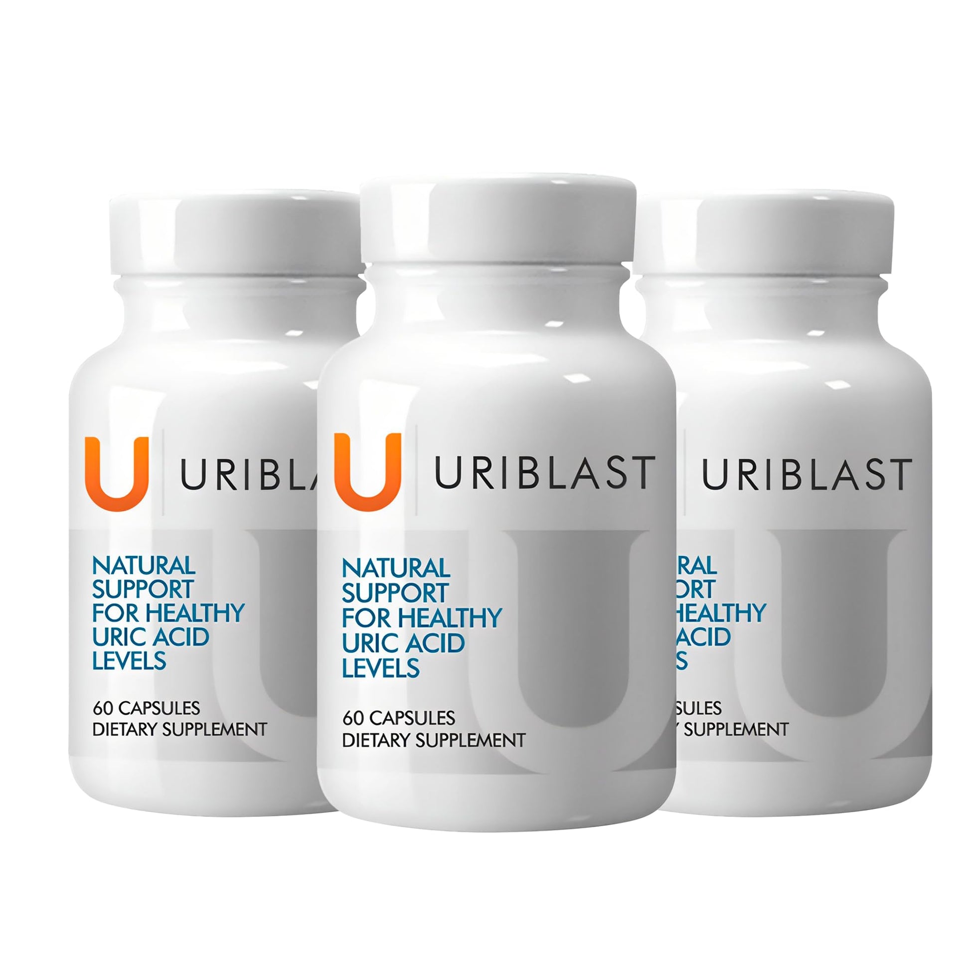 Uriblast Natural Uric Acid Supplement Capsules 60 Count