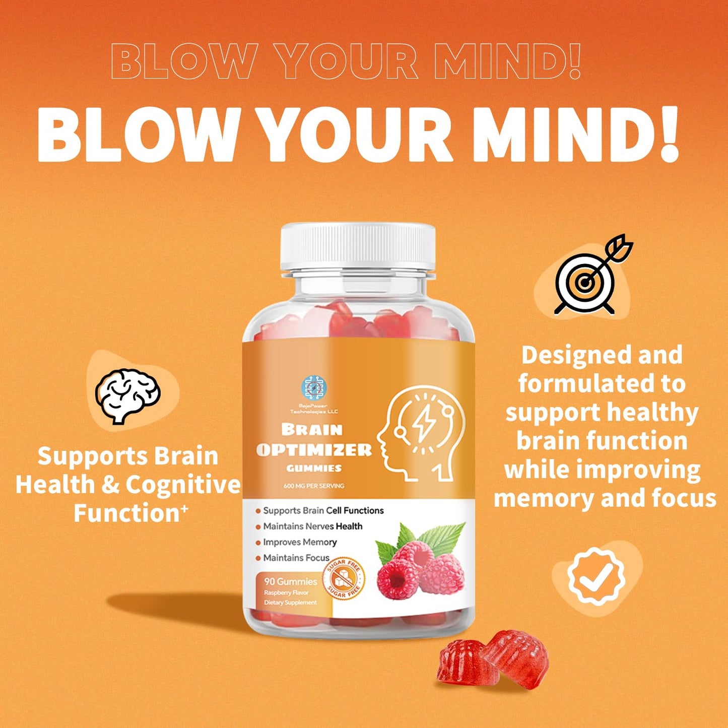Brain Optimizer Gummies 90 Count