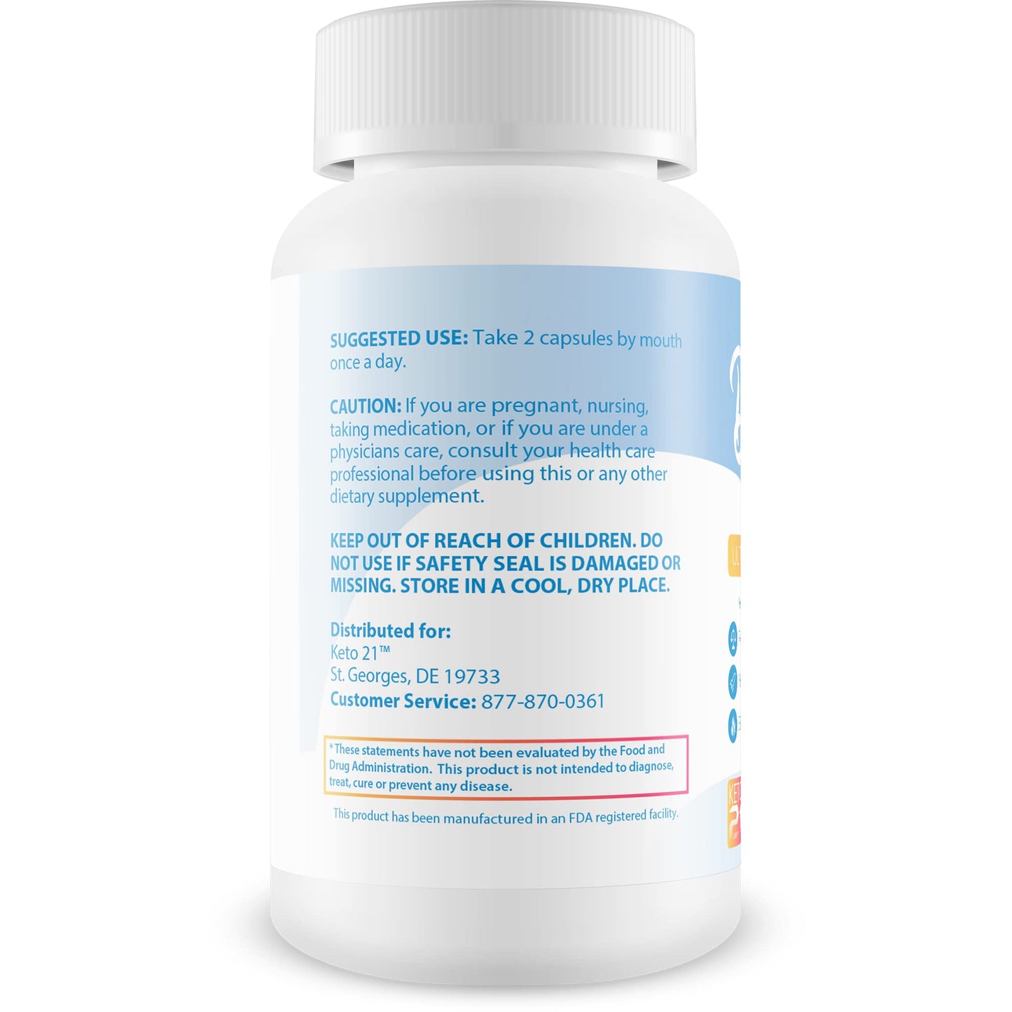 Keto 21 Digestive Cleanse Capsule, 1 Count