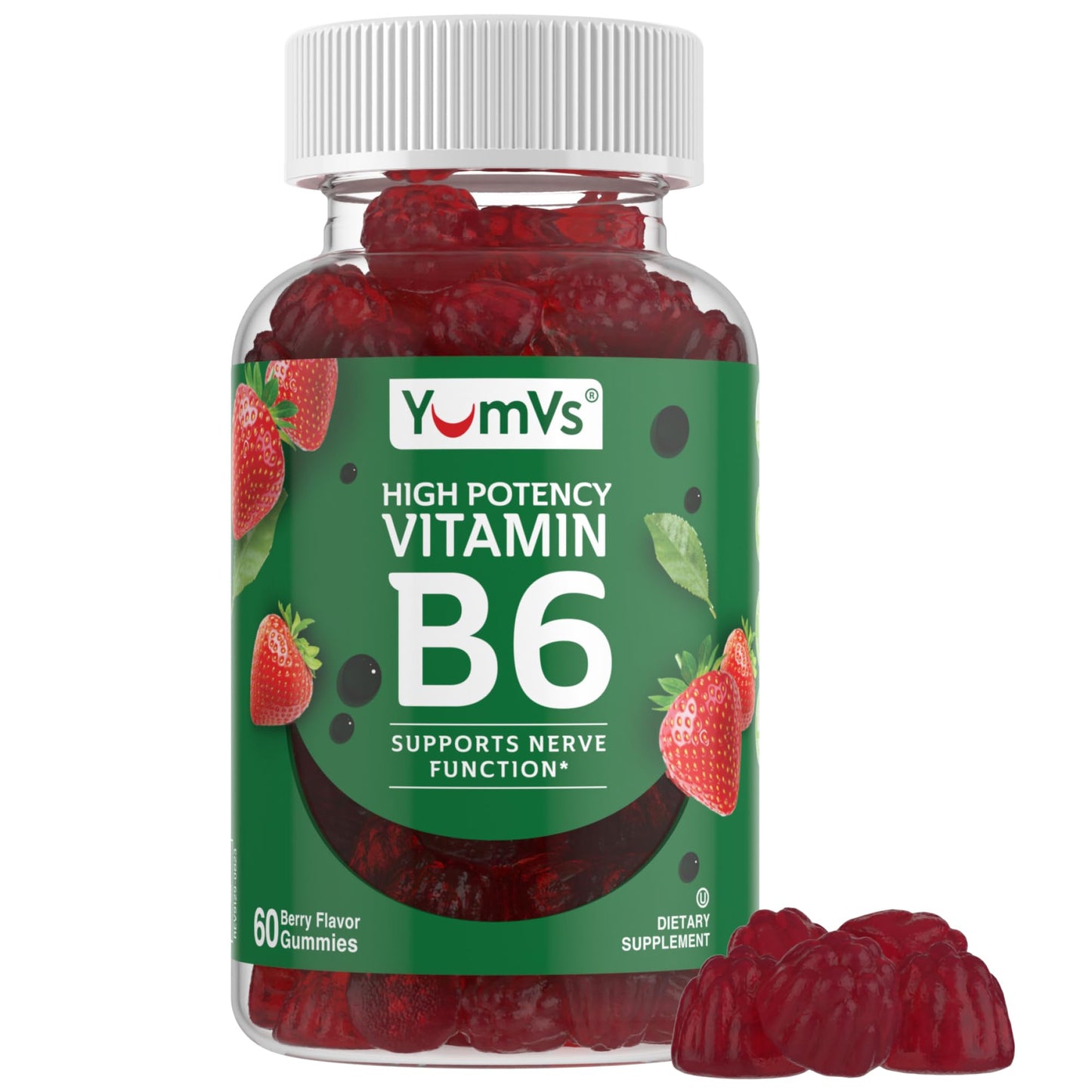 YUM-V'S Vitamin B6 Gummies 60 Count