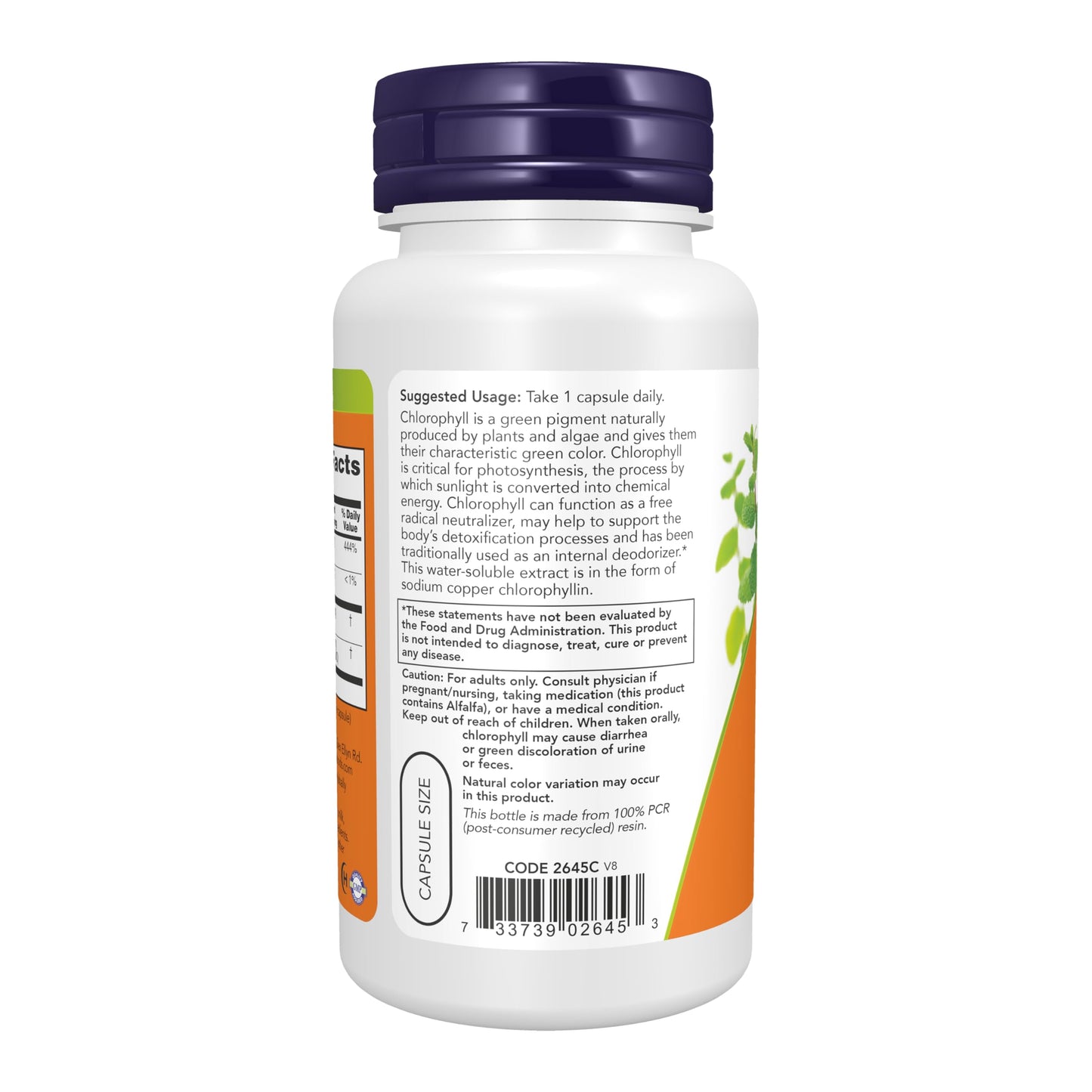 NOW Foods Chlorophyll Capsules 90