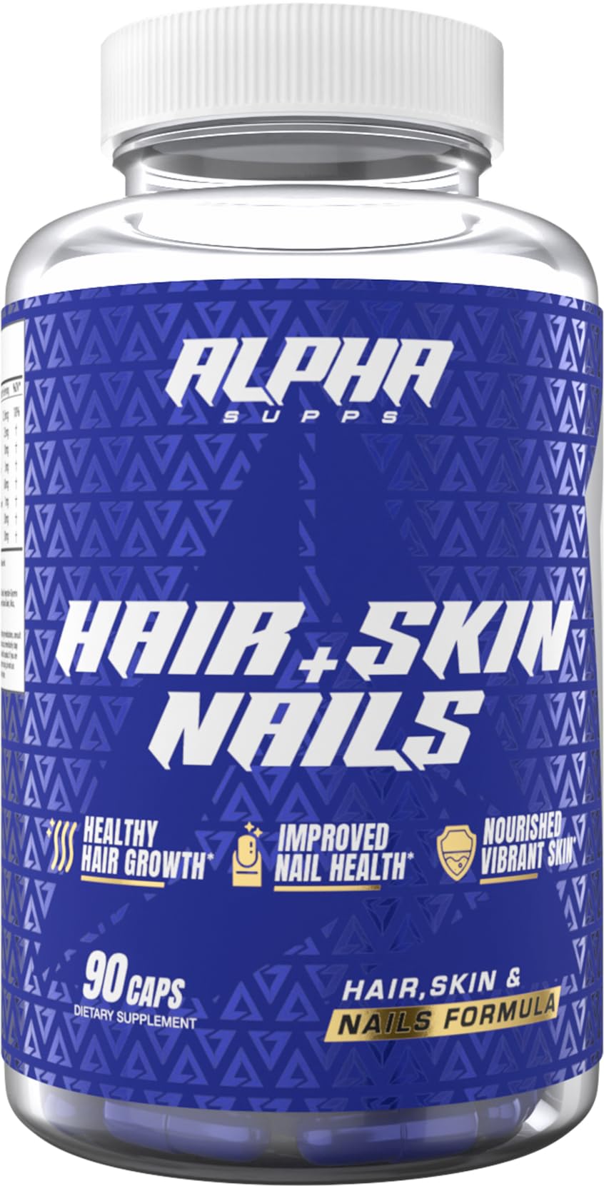 Alpha Supps Hair, Skin, and Nails Supplement, 90 Capsules