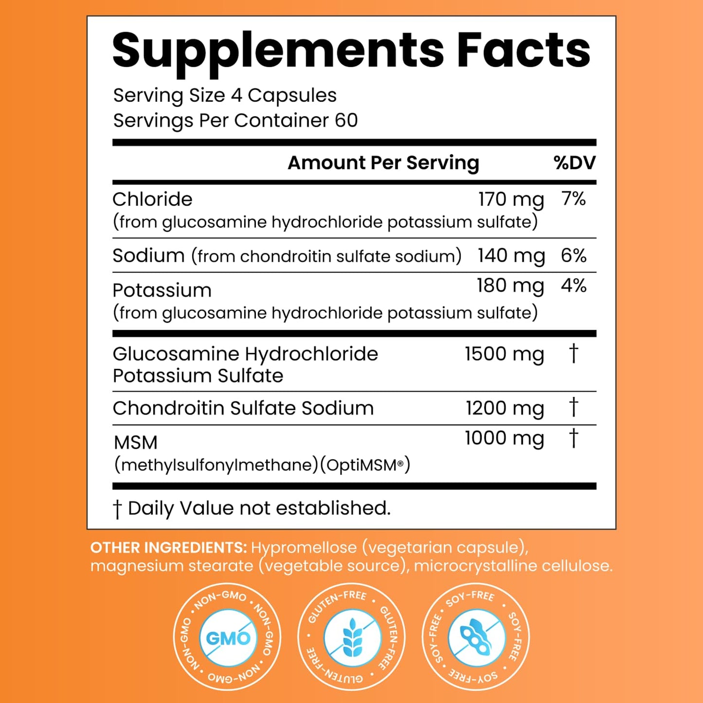 Doctor's BEST Glucosamine Chondroitin MSM 240 Capsules